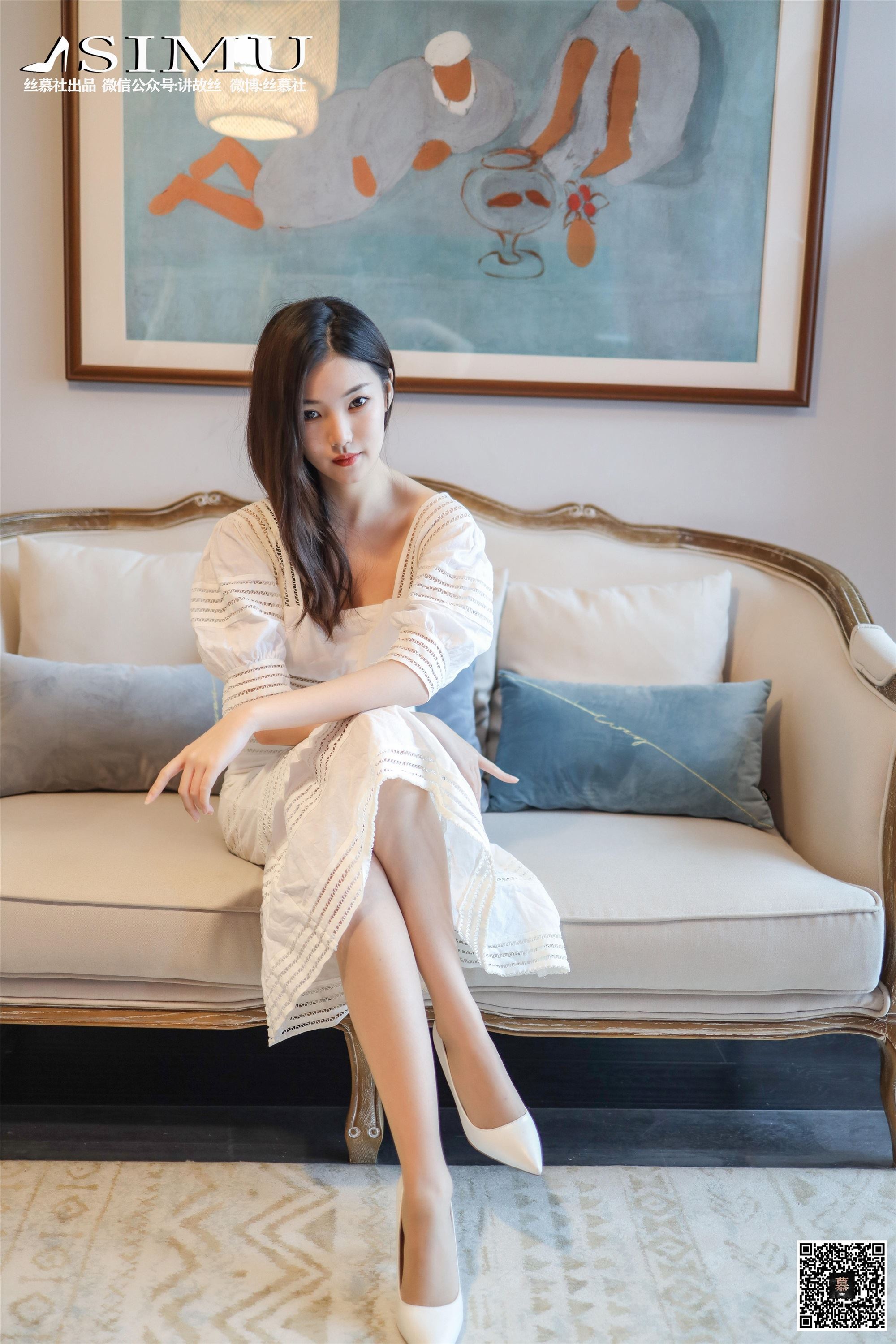 丝慕写真 SM229 《文欣的白色高跟鞋》