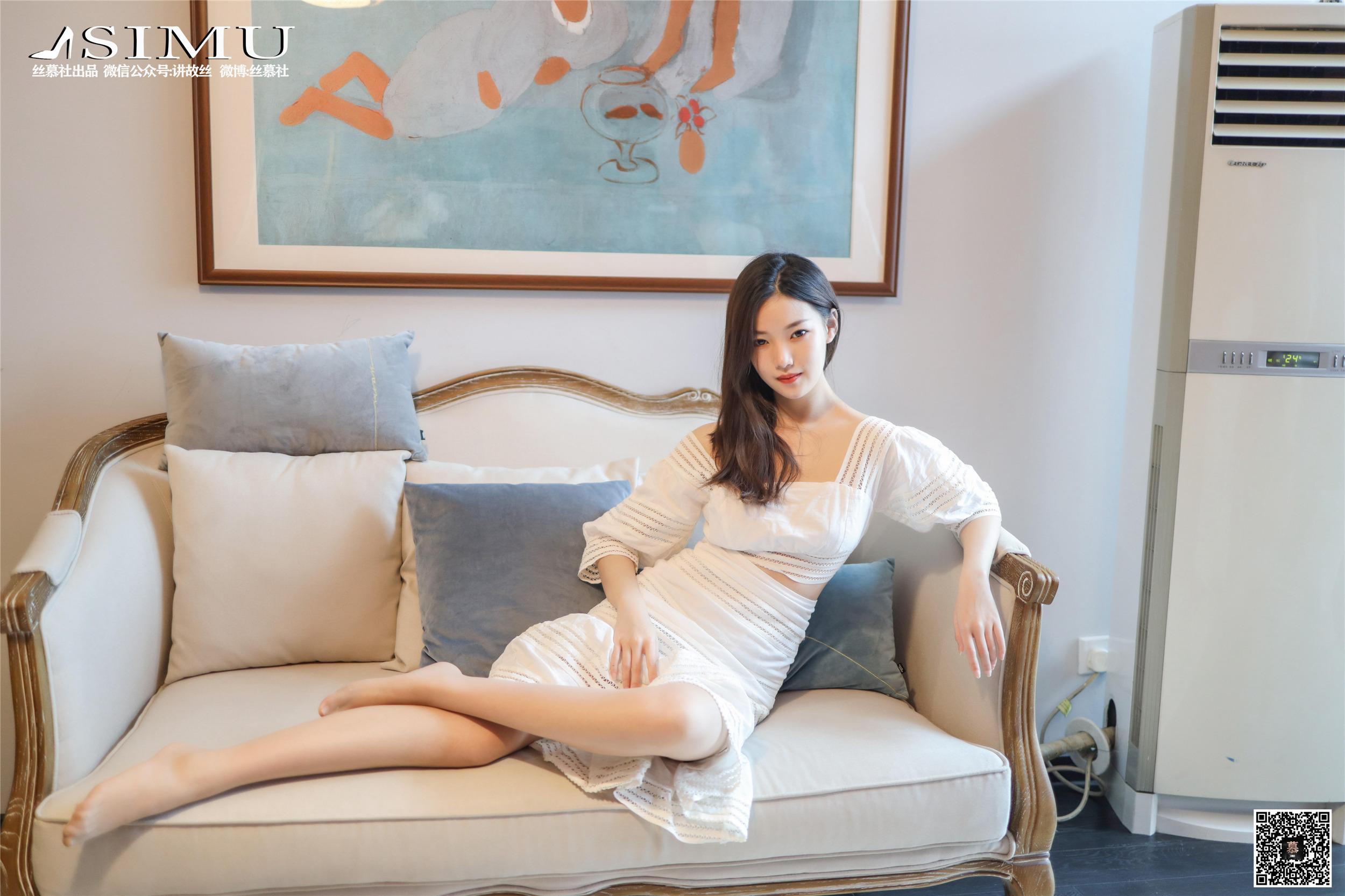 丝慕写真 SM229 《文欣的白色高跟鞋》