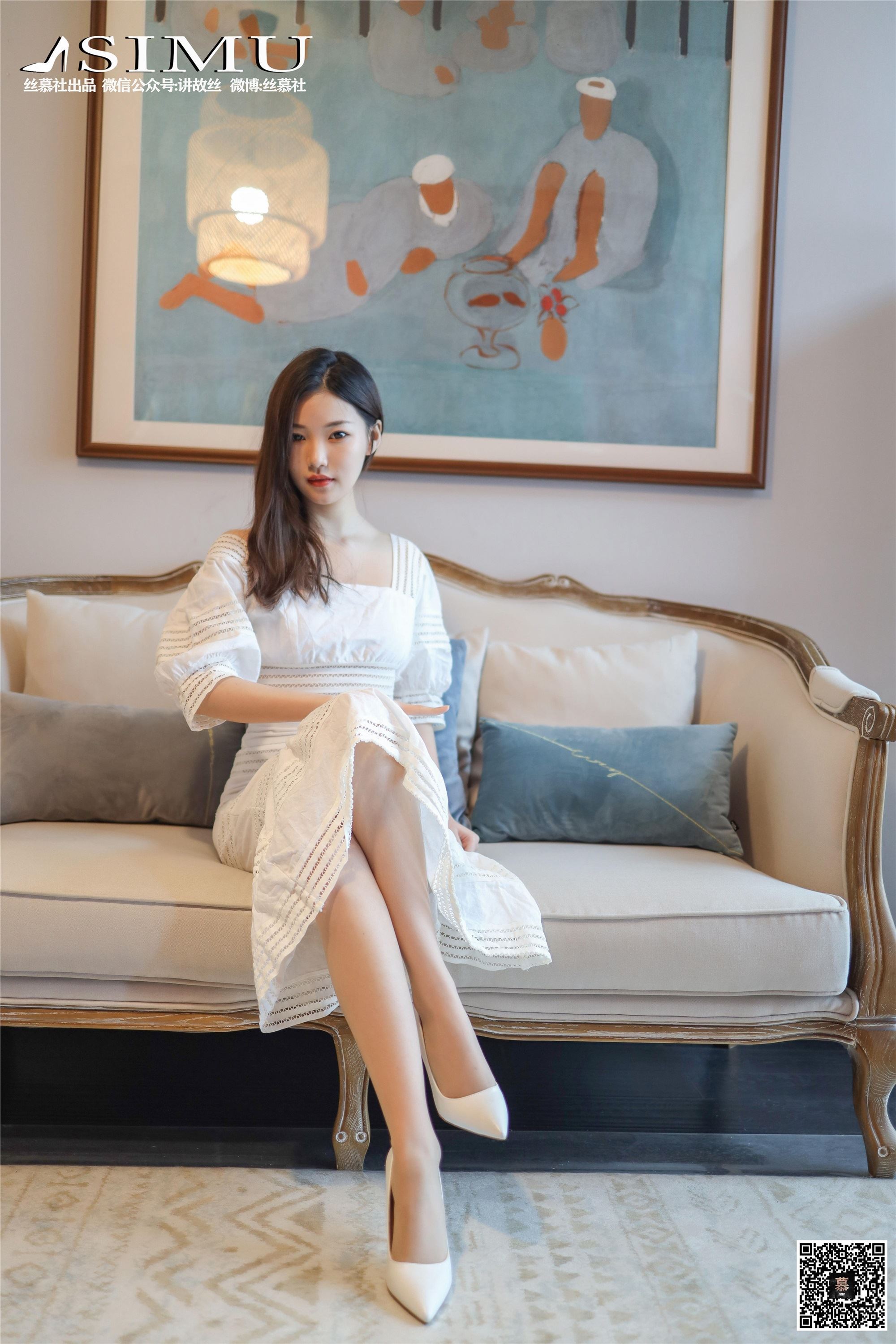 丝慕写真 SM229 《文欣的白色高跟鞋》