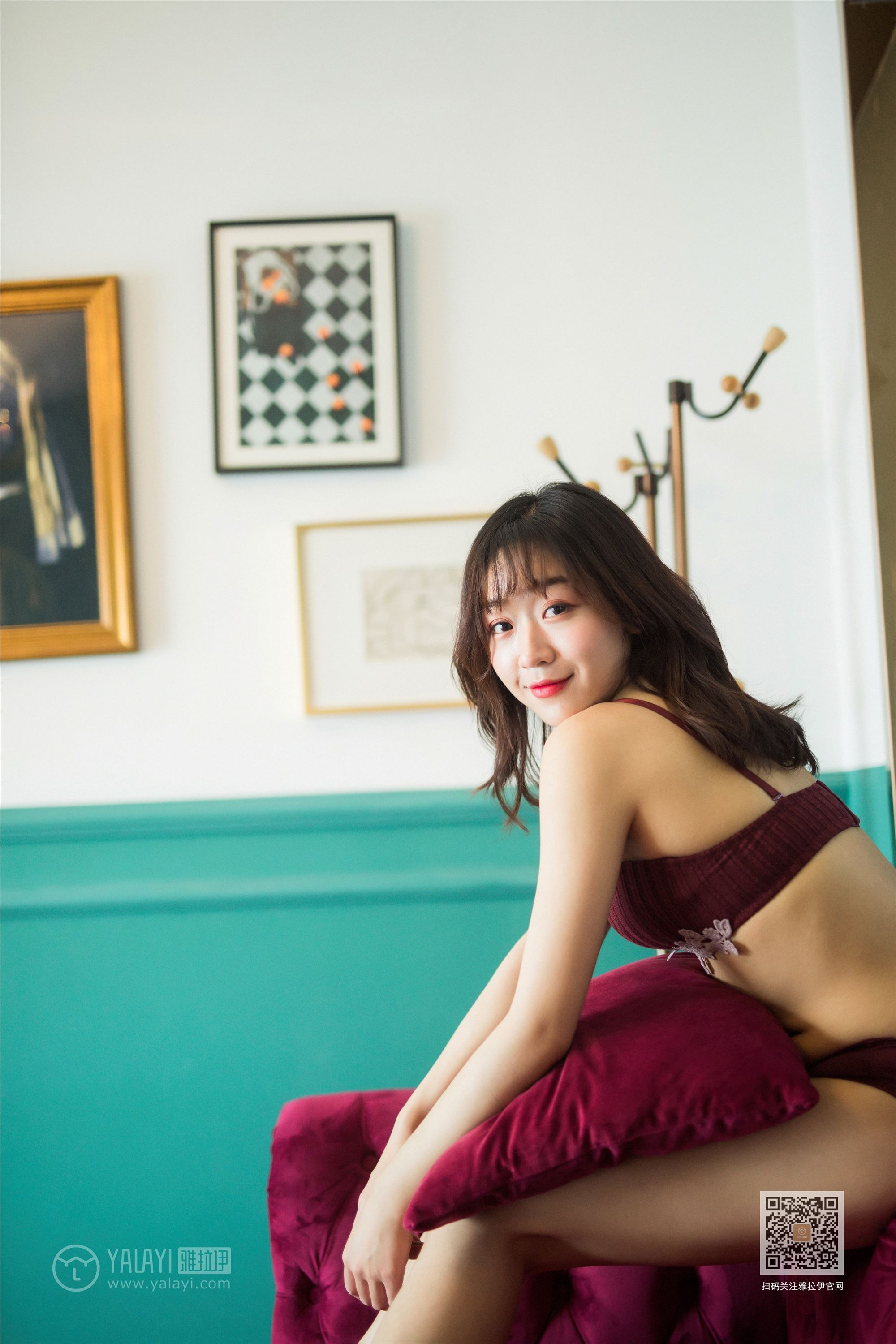 YALAYI雅拉伊  2020.01.08 Y513 小颖《紫红天鹅绒》