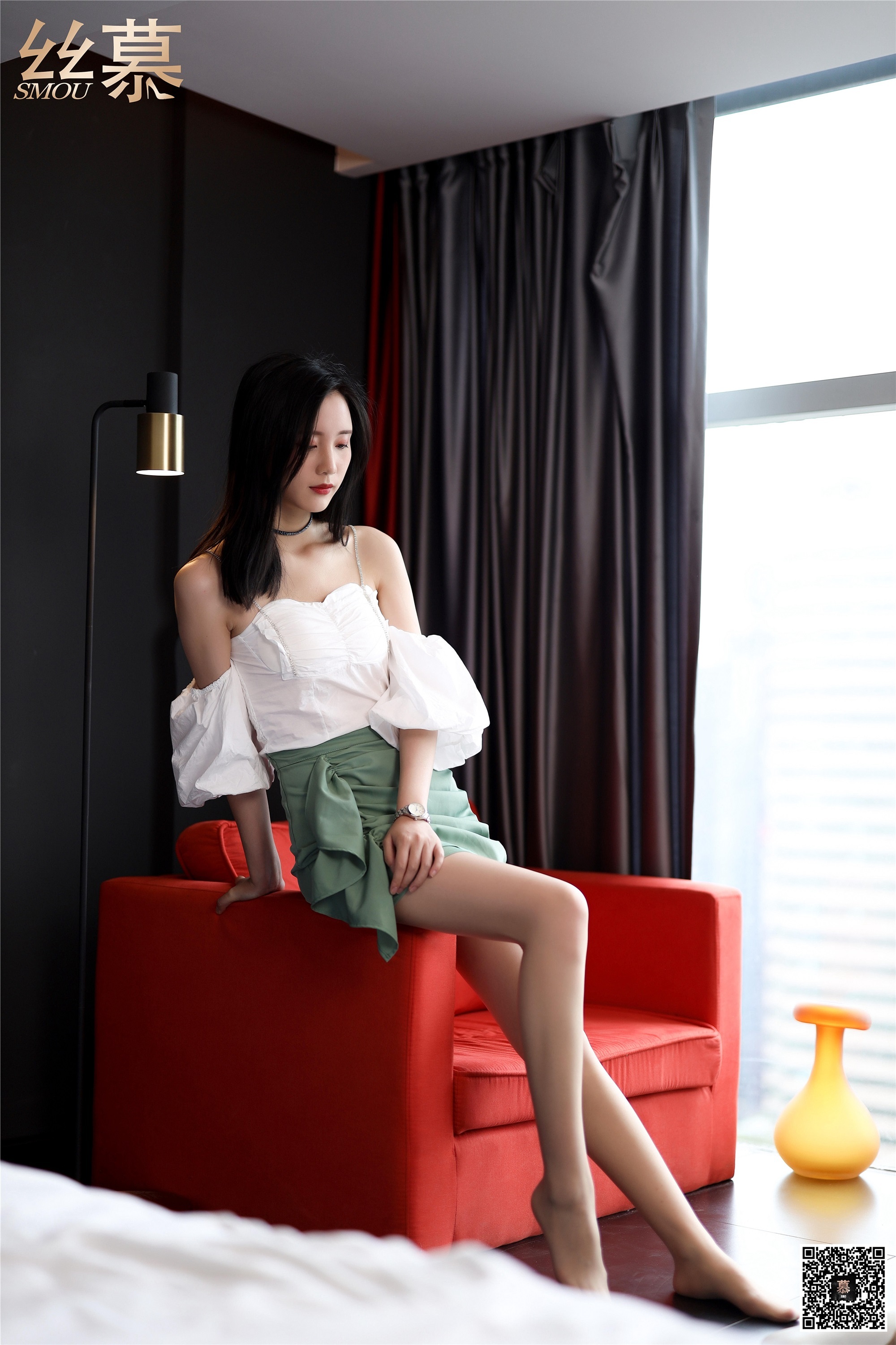 丝慕写真 SM268 紫宁《浴享丝滑》