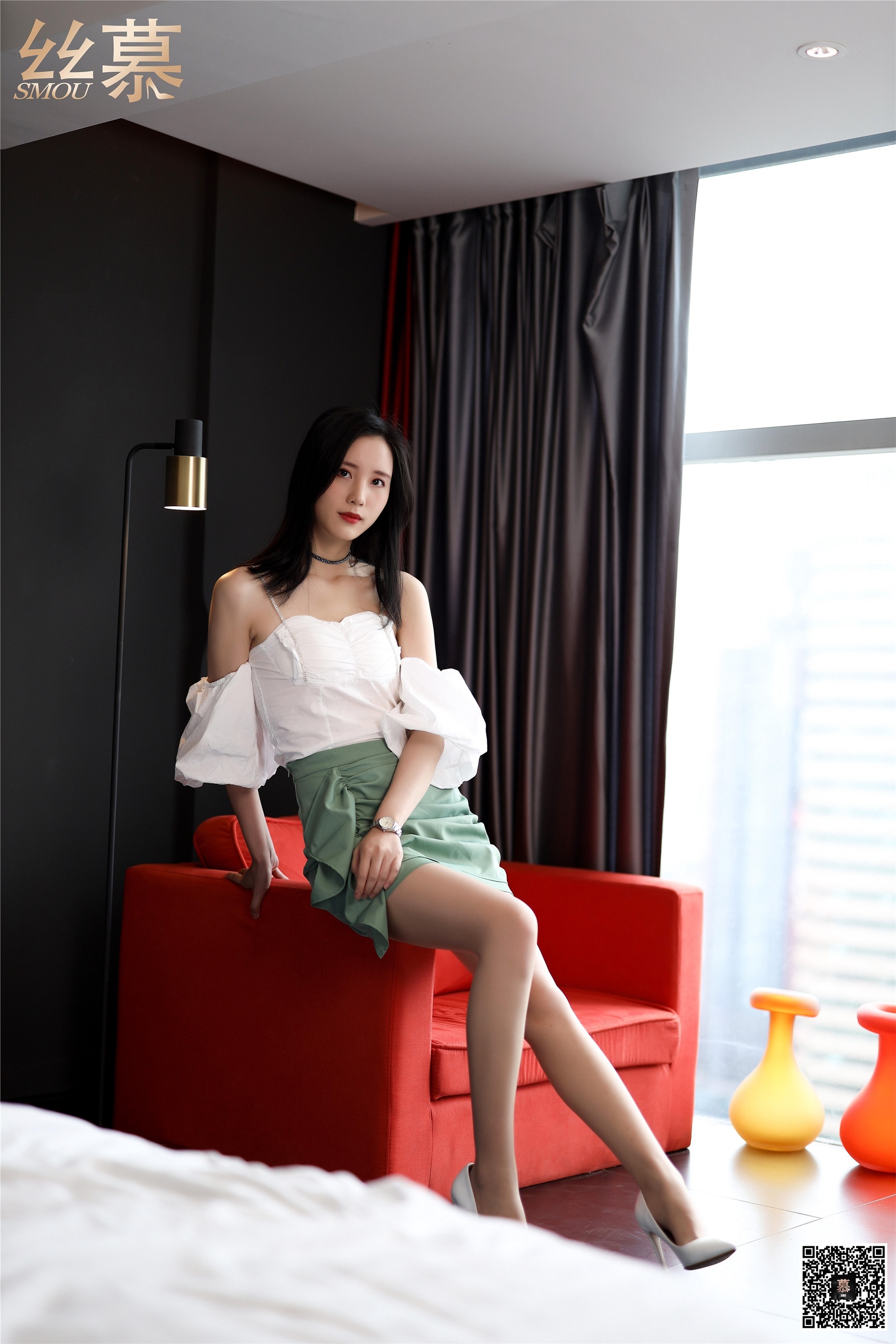 丝慕写真 SM268 紫宁《浴享丝滑》