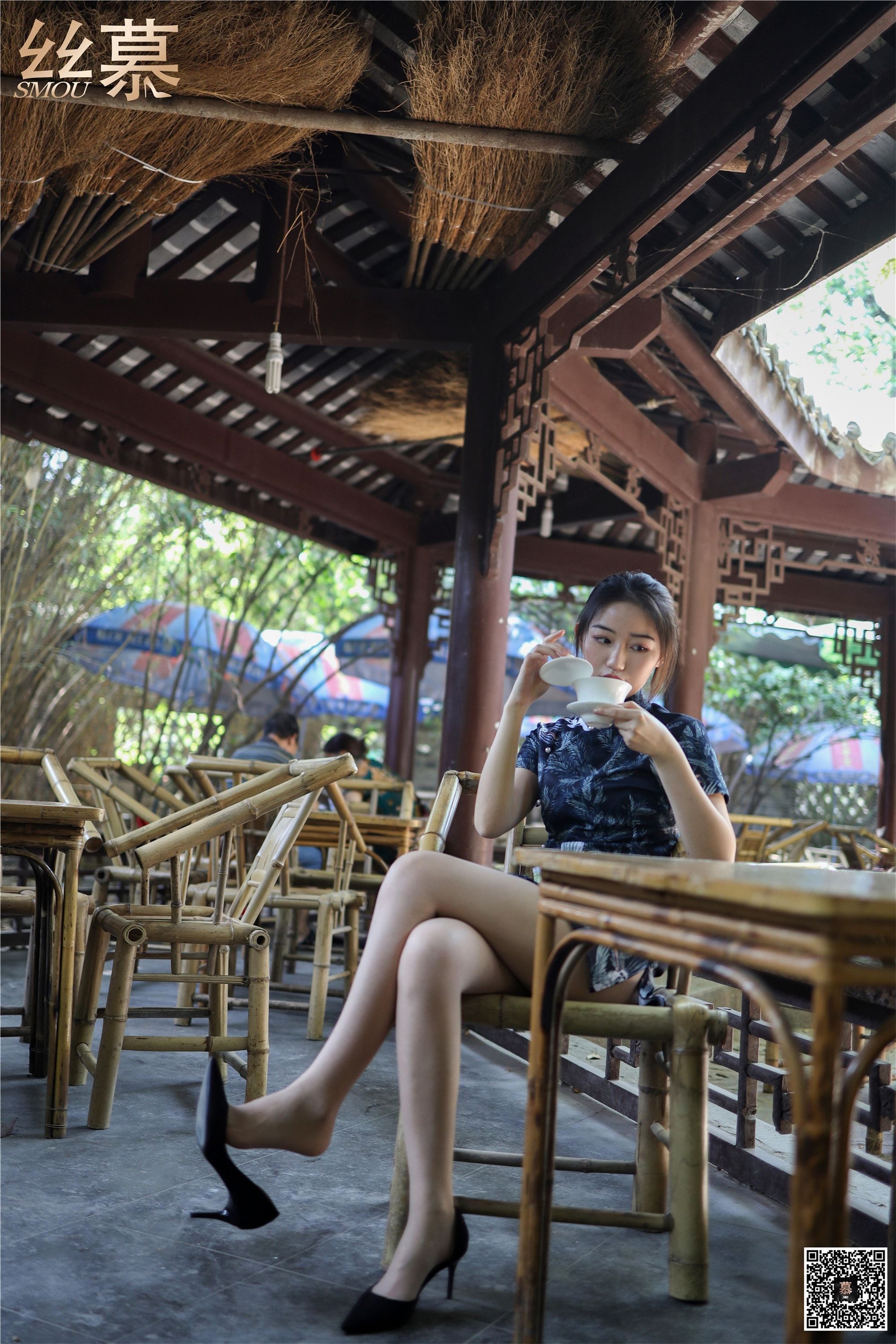 丝慕写真 SM271 天天一元 双双《成都系列01期--鹤鸣茶社》
