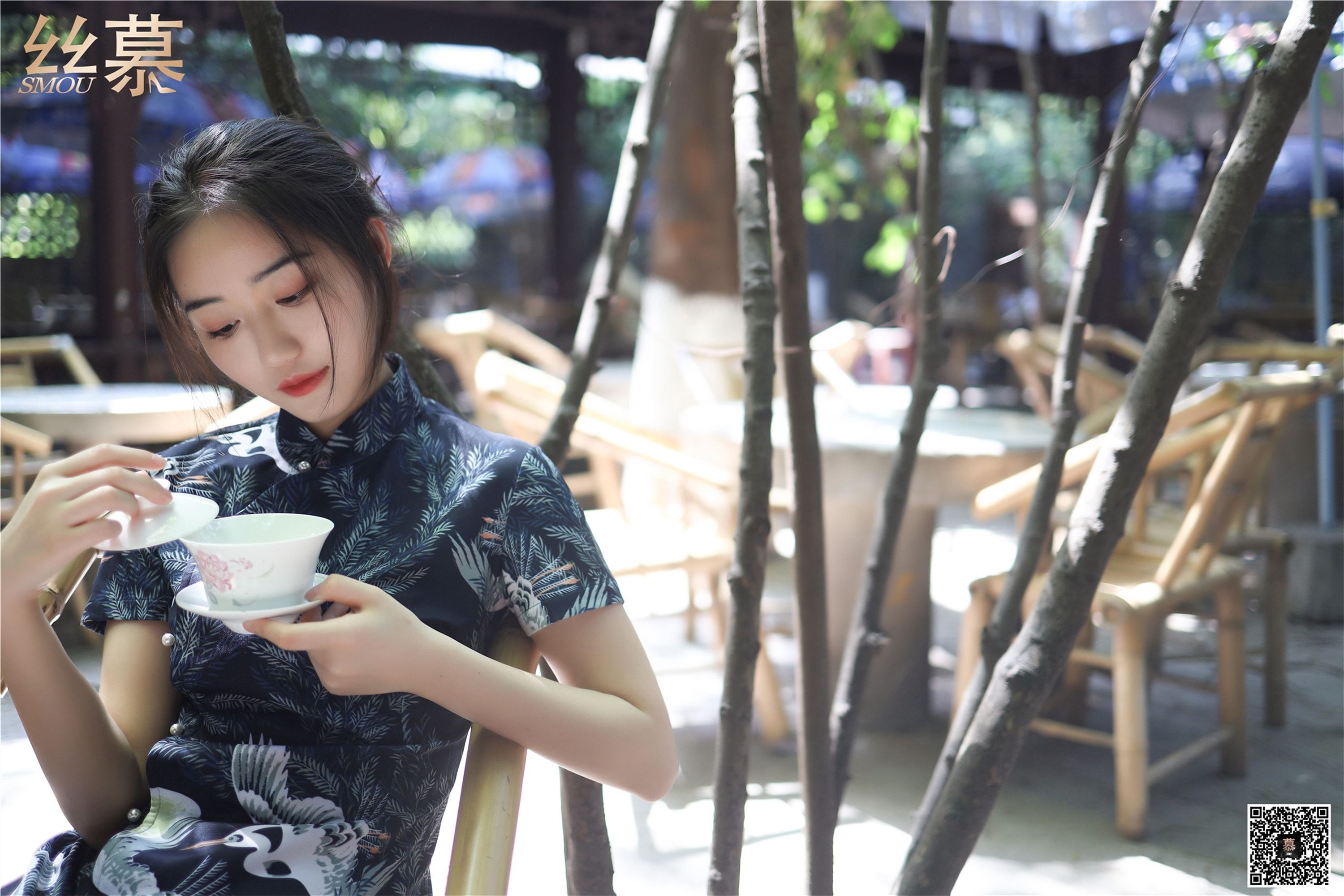 丝慕写真 SM271 天天一元 双双《成都系列01期--鹤鸣茶社》