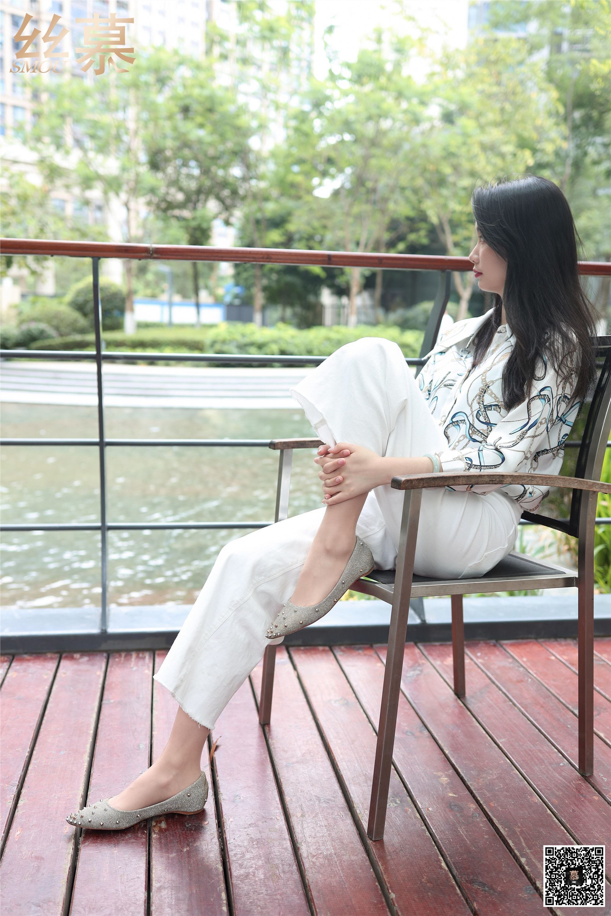 丝慕写真 SM276 天天一元 可儿《白色裤里丝》