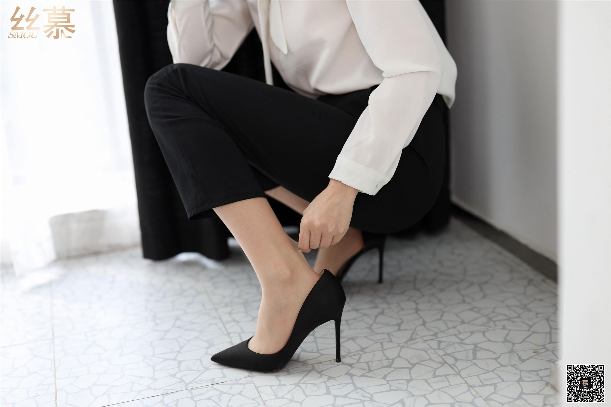 丝慕写真 SM282 紫宁《格调西装裤》