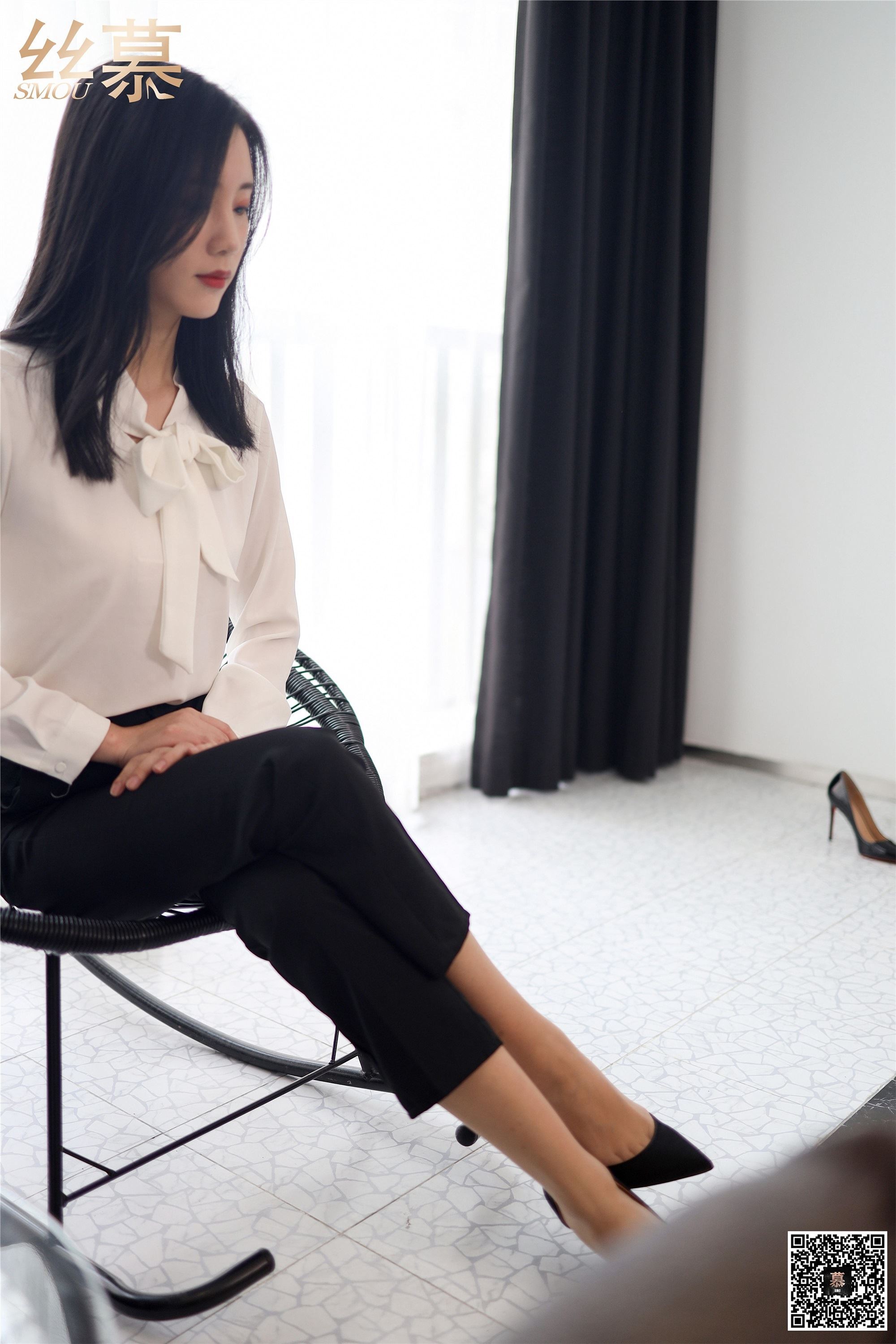 丝慕写真 SM282 紫宁《格调西装裤》