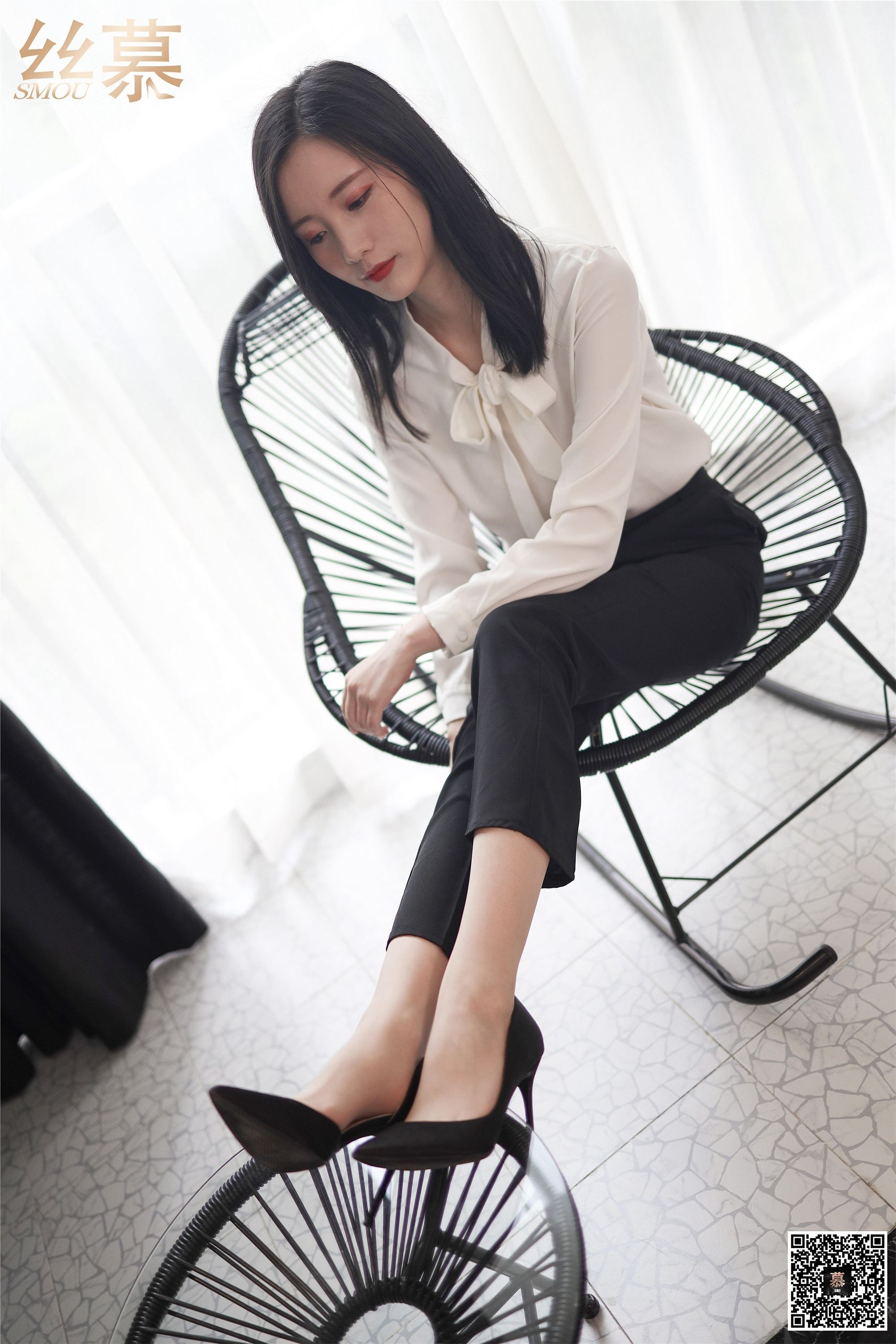 丝慕写真 SM282 紫宁《格调西装裤》