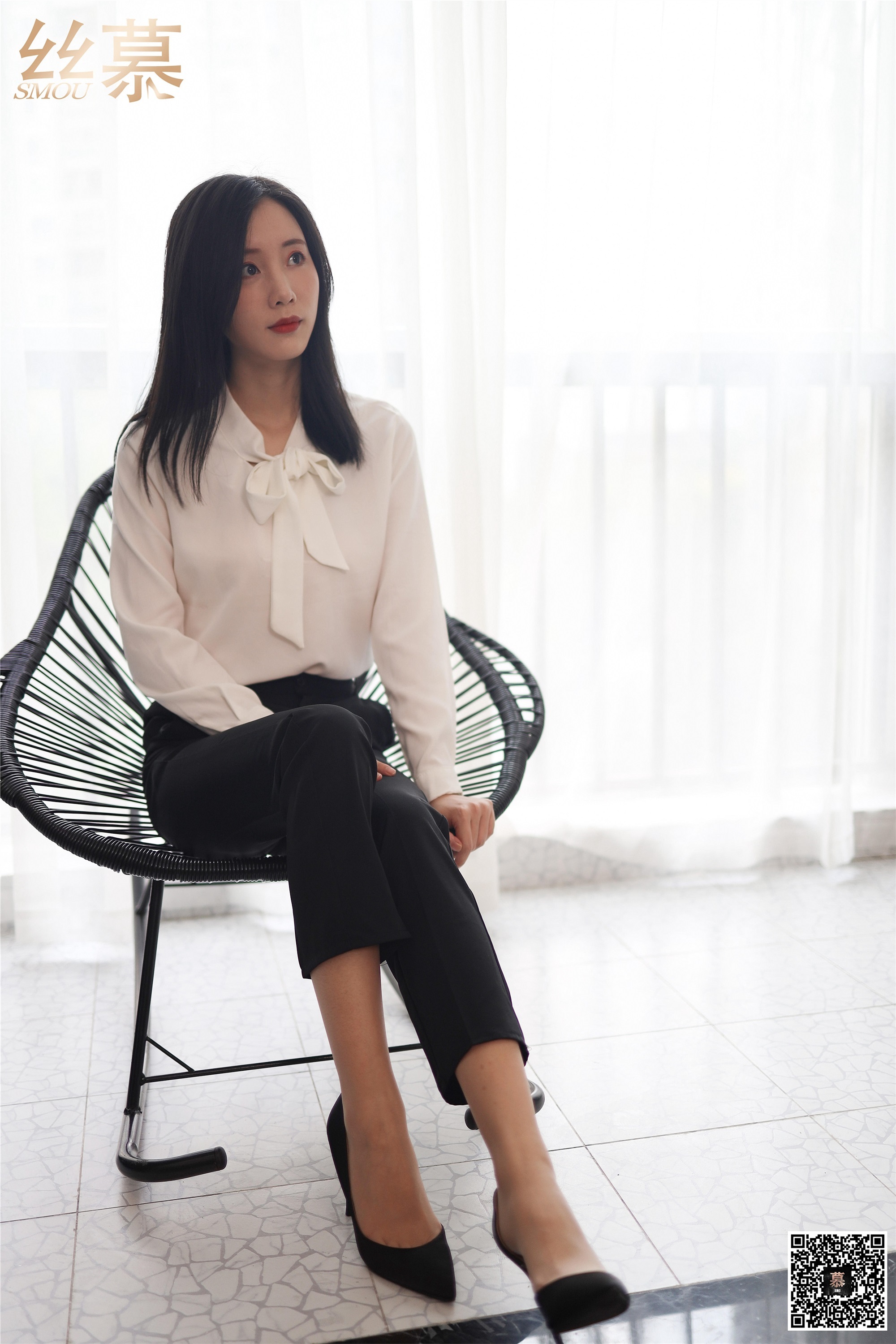 丝慕写真 SM282 紫宁《格调西装裤》