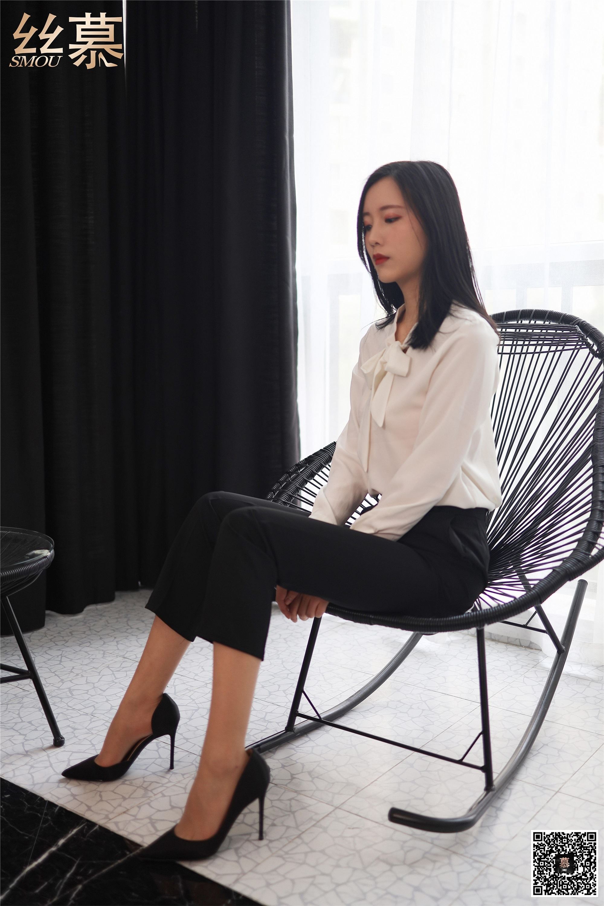 丝慕写真 SM282 紫宁《格调西装裤》