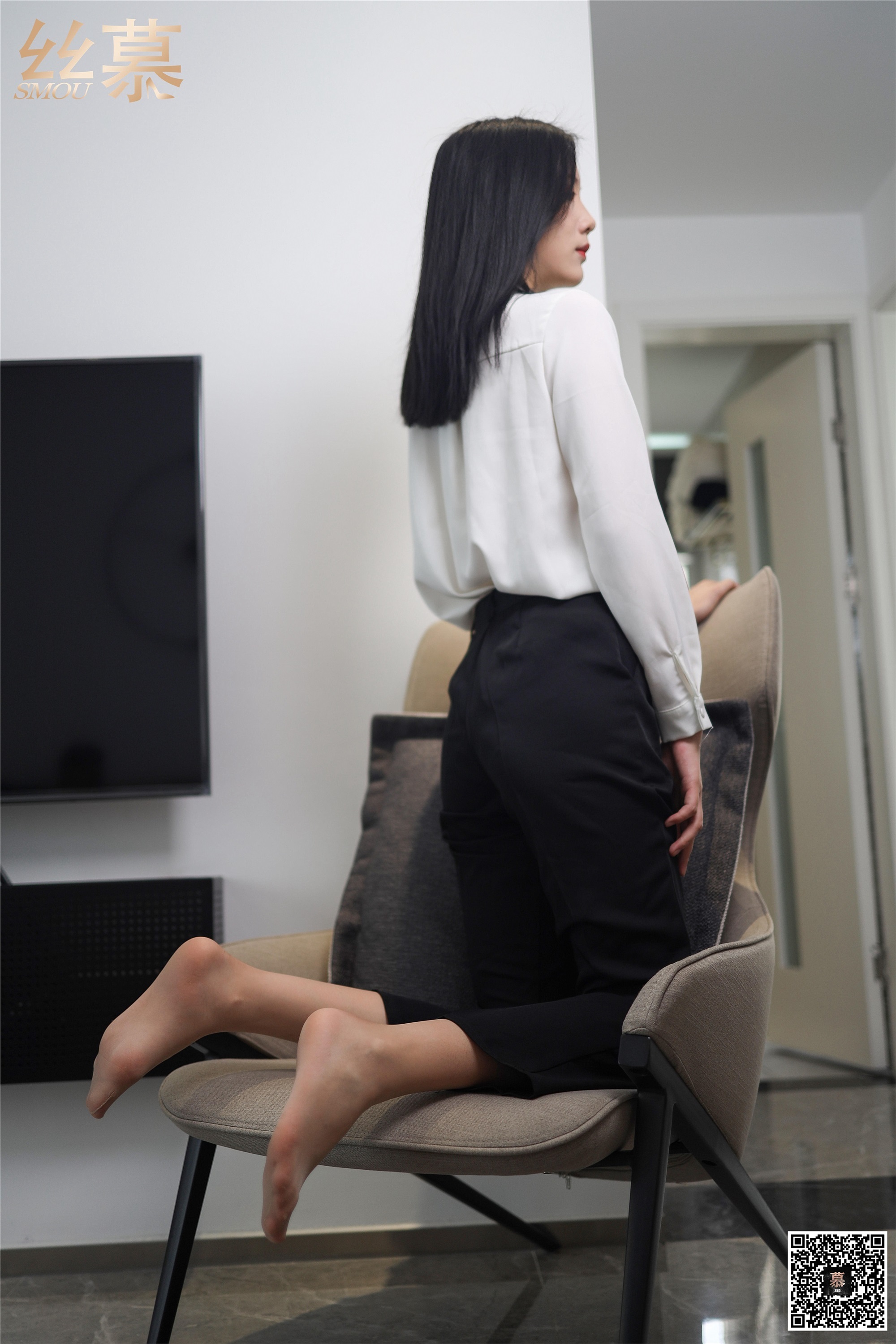 丝慕写真 SM282 紫宁《格调西装裤》