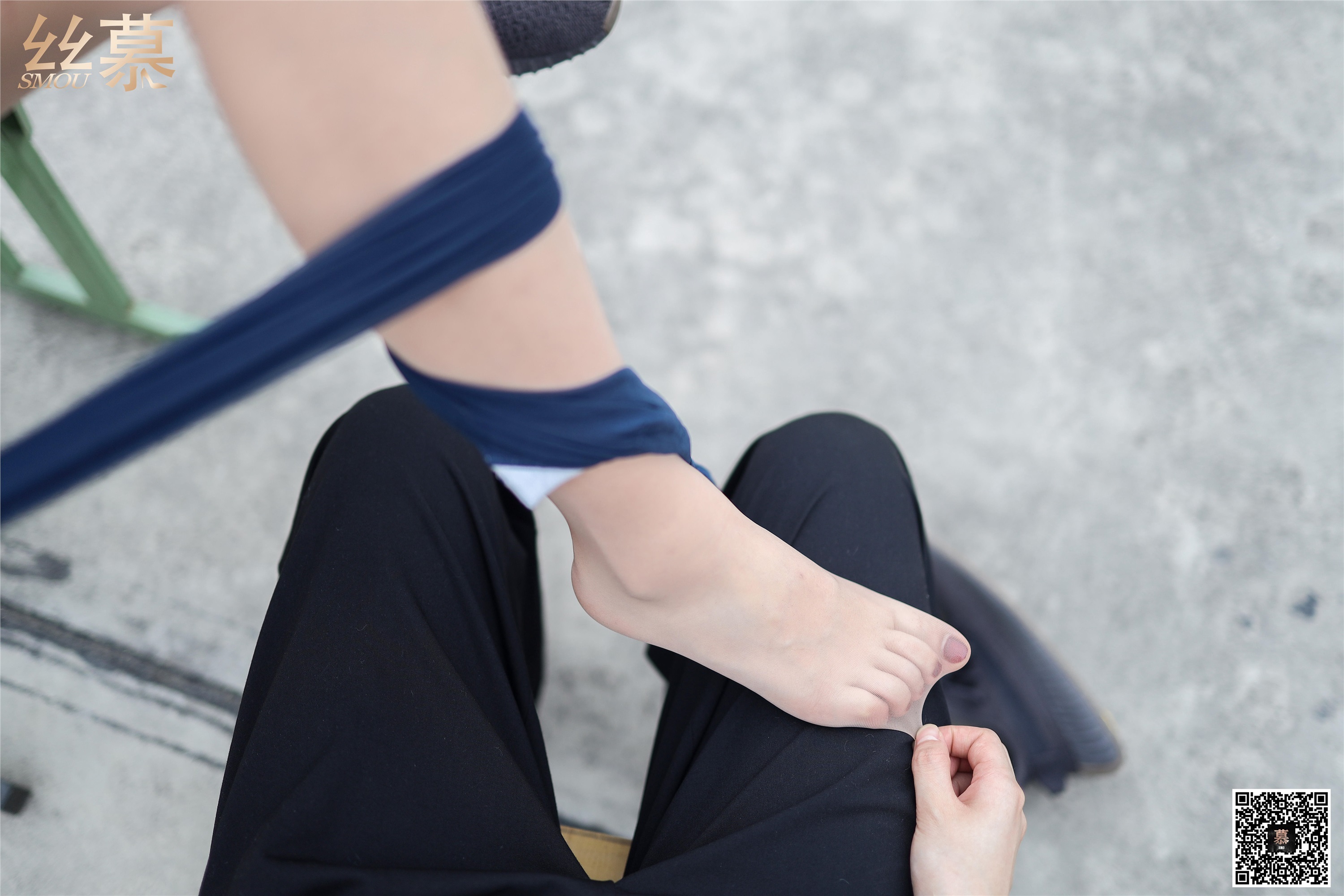 丝慕写真 SM288 米朵 《天台玩丝两姐妹》