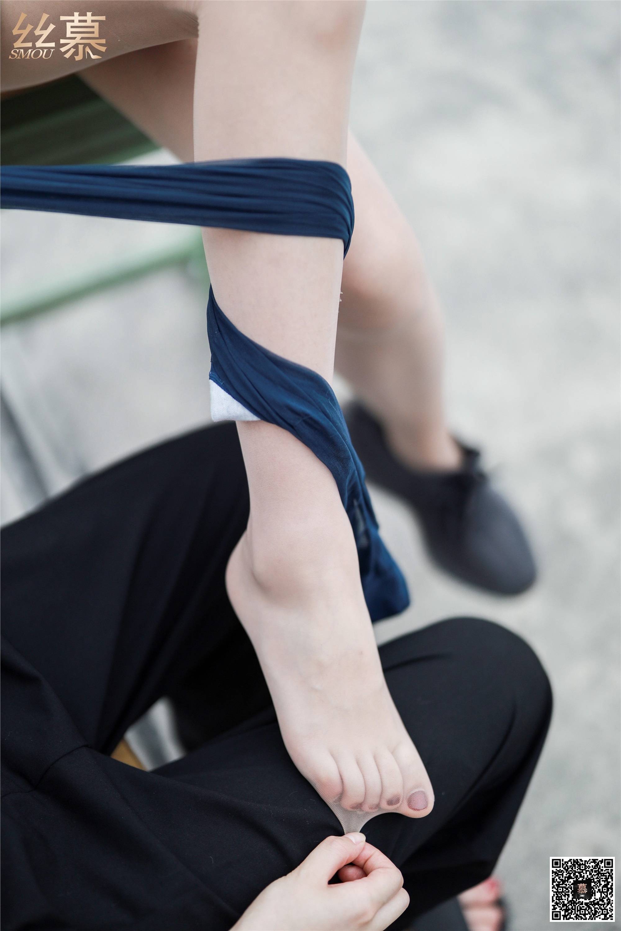 丝慕写真 SM288 米朵 《天台玩丝两姐妹》