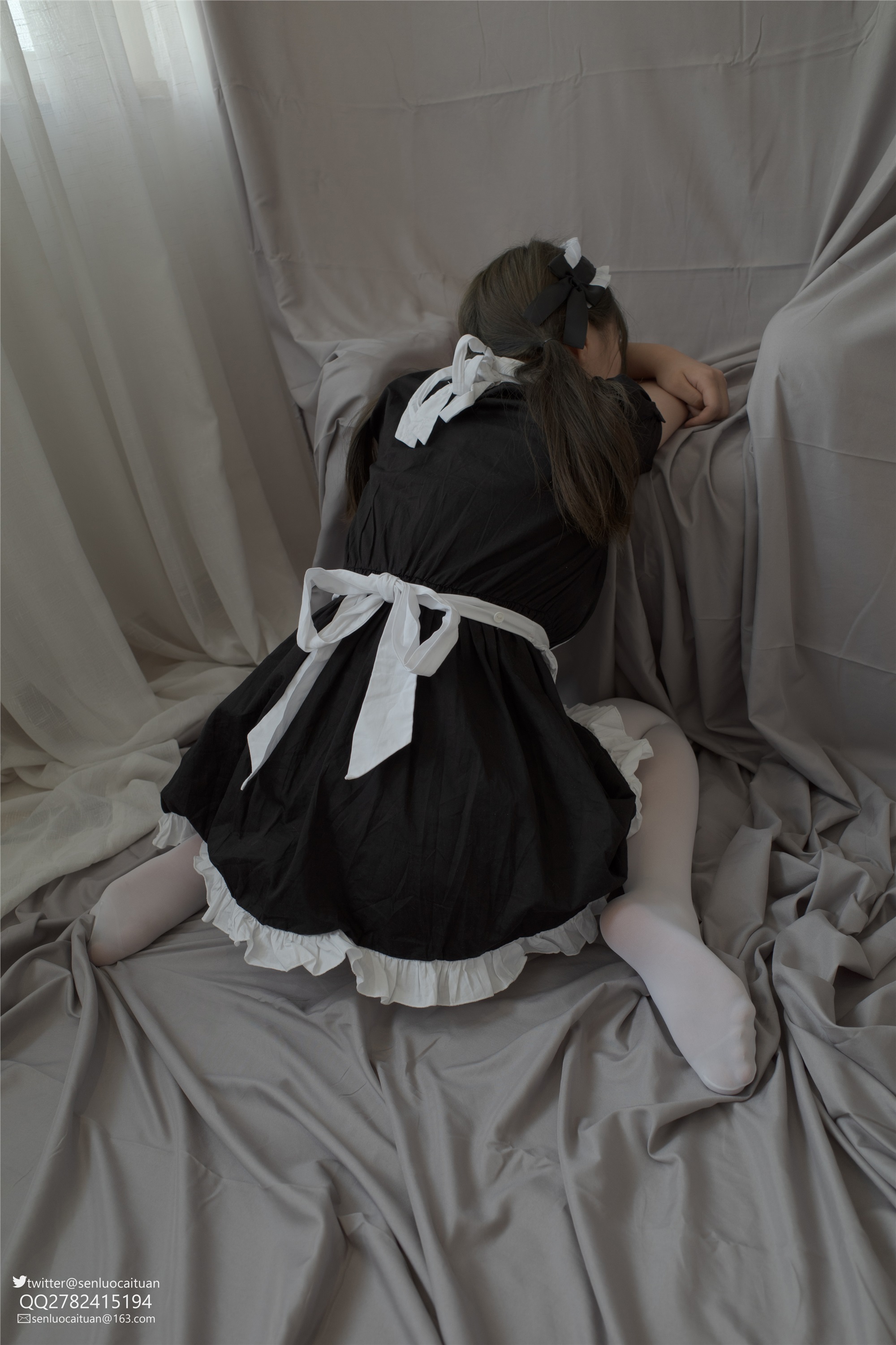 森萝财团萝莉丝足写真 GG-002 离洛 白丝女仆