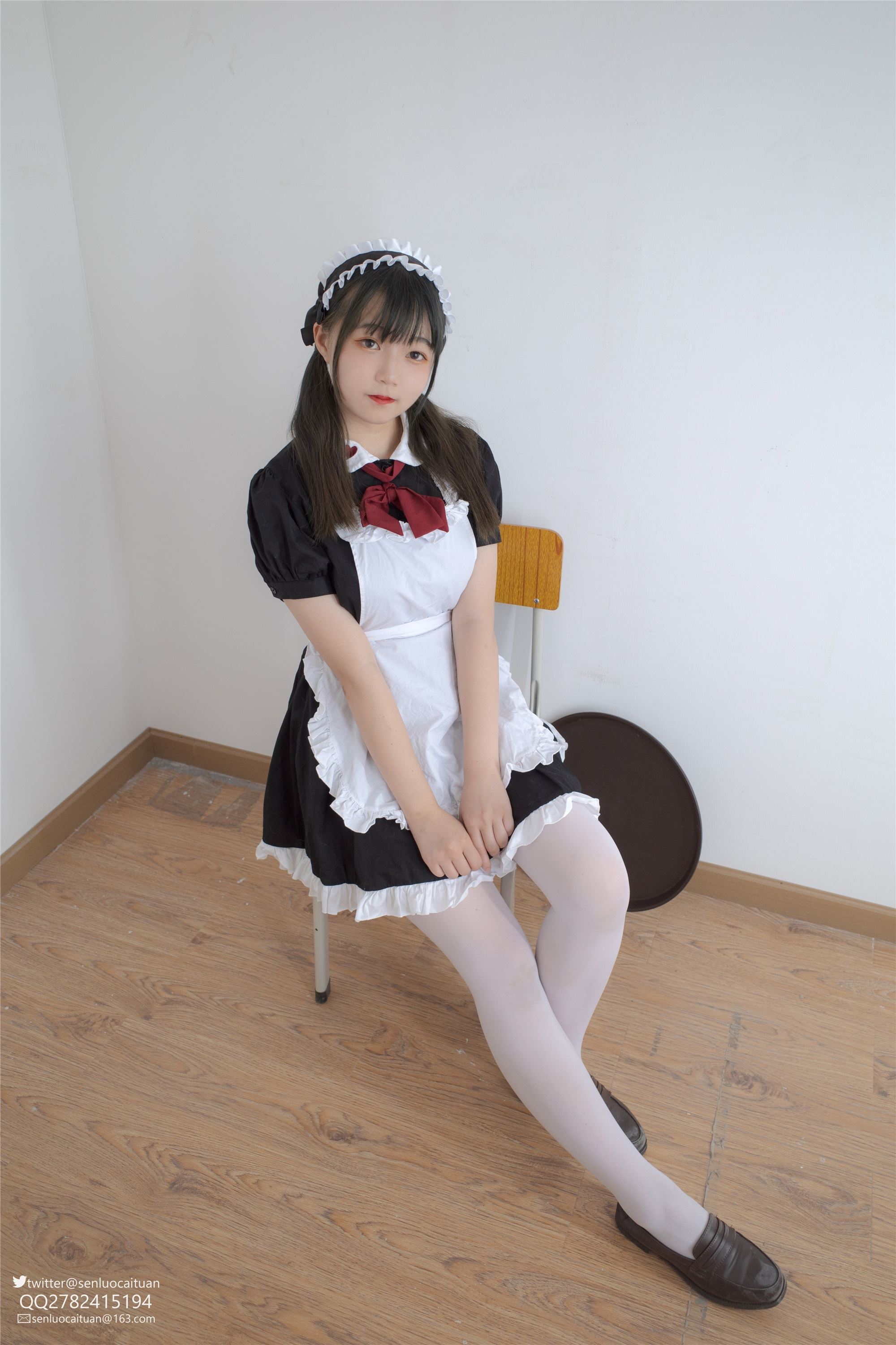 森萝财团萝莉丝足写真 GG-002 离洛 白丝女仆