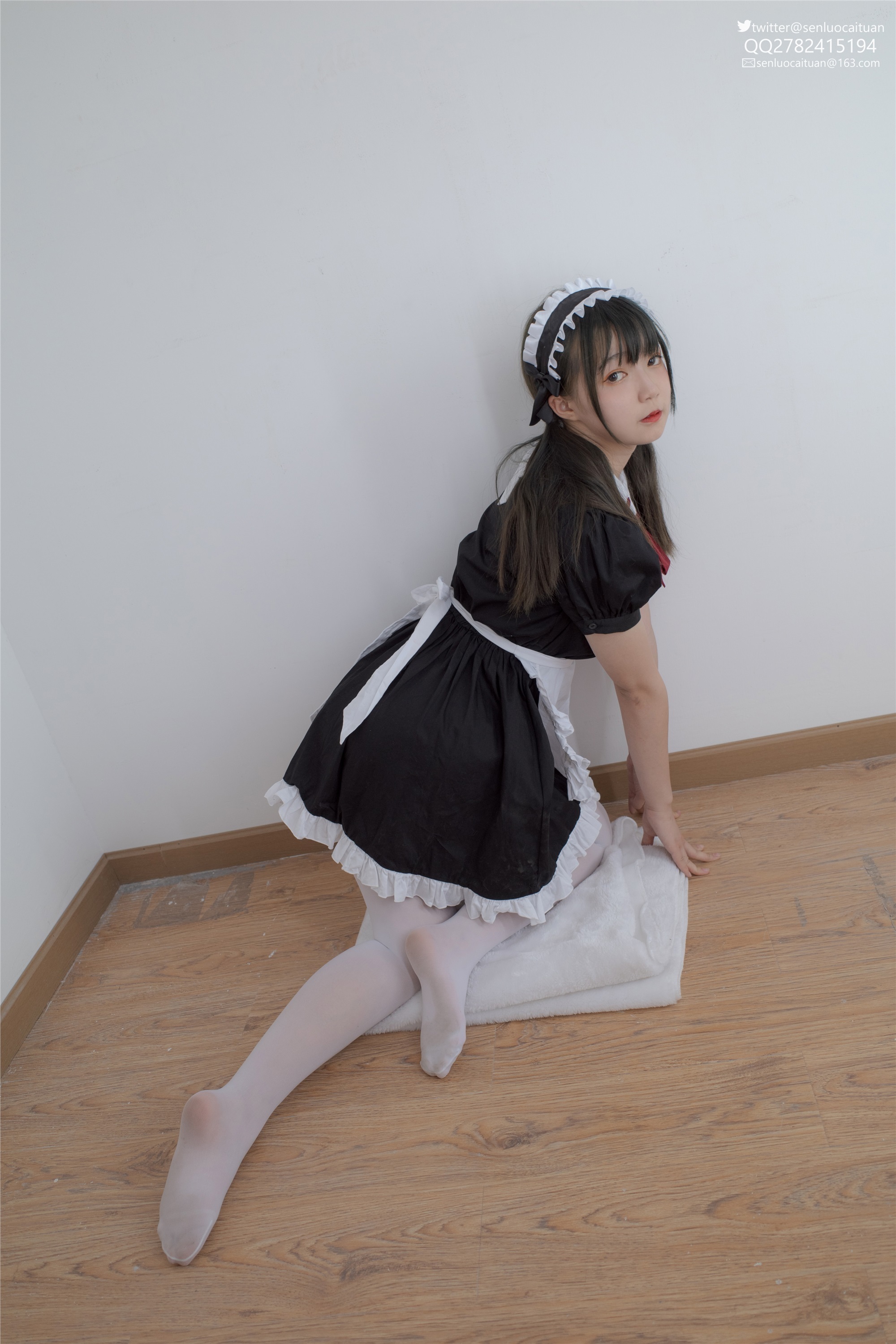 森萝财团萝莉丝足写真 GG-002 离洛 白丝女仆