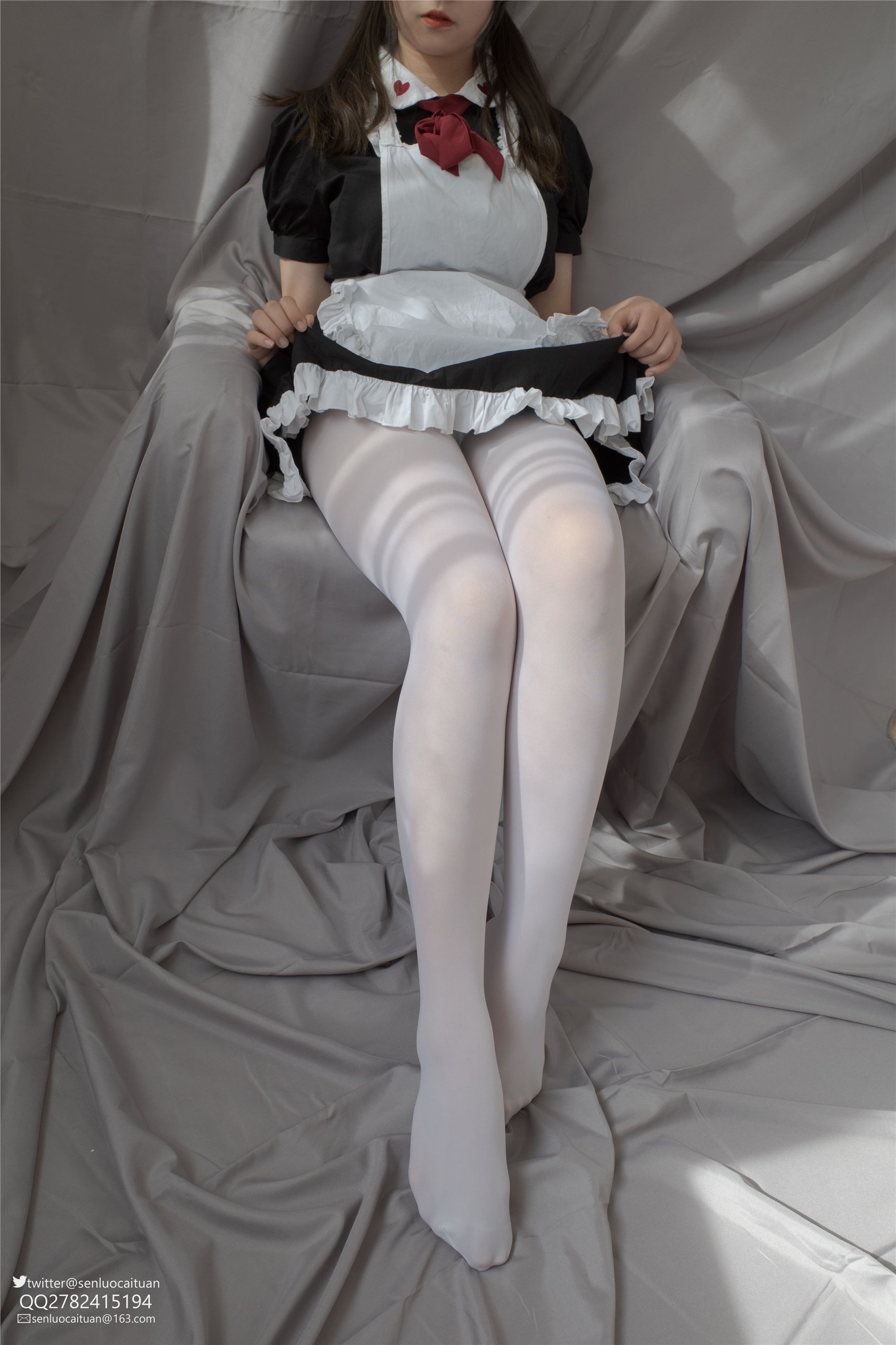 森萝财团萝莉丝足写真 GG-002 离洛 白丝女仆