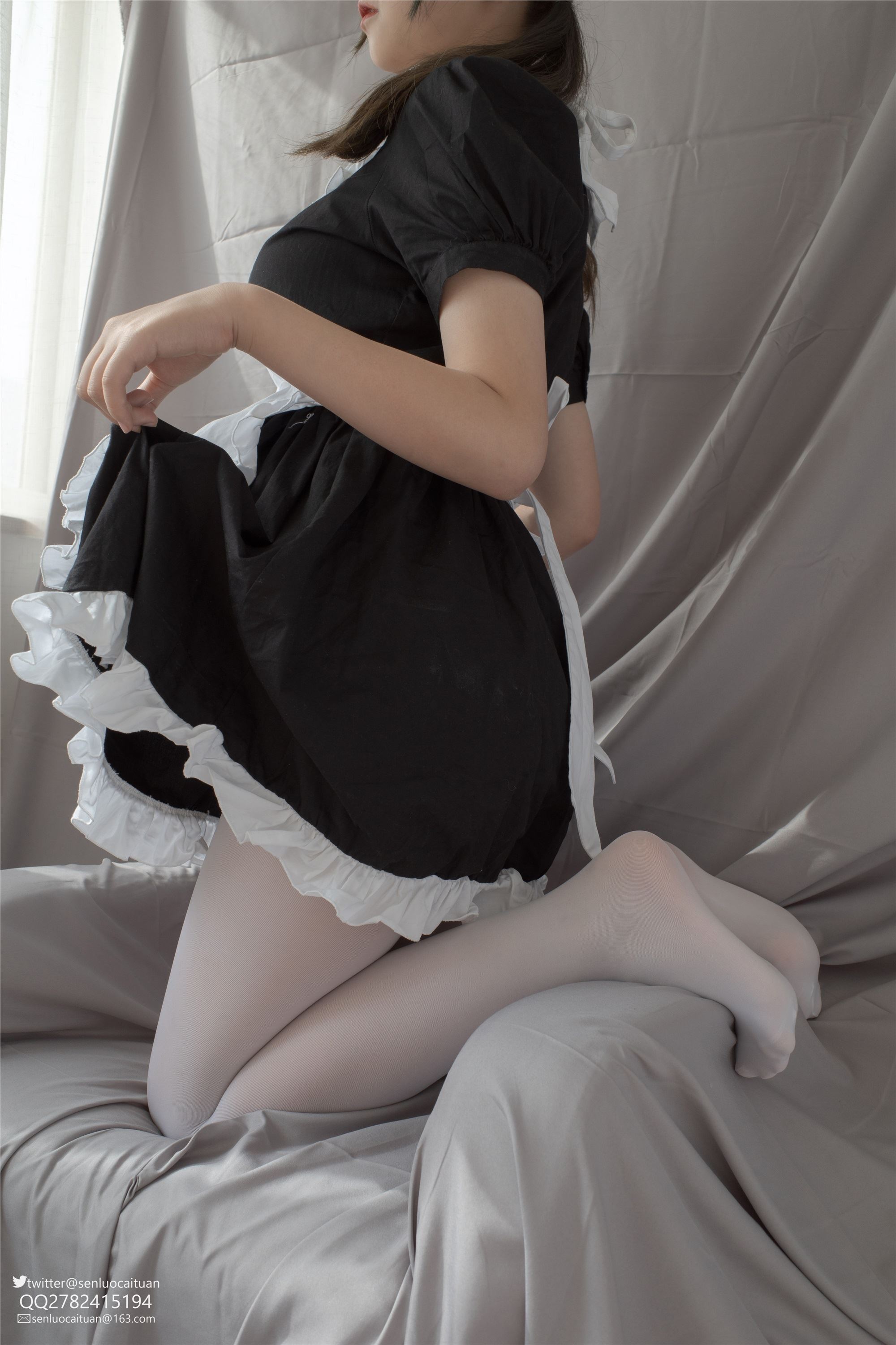 森萝财团萝莉丝足写真 GG-002 离洛 白丝女仆