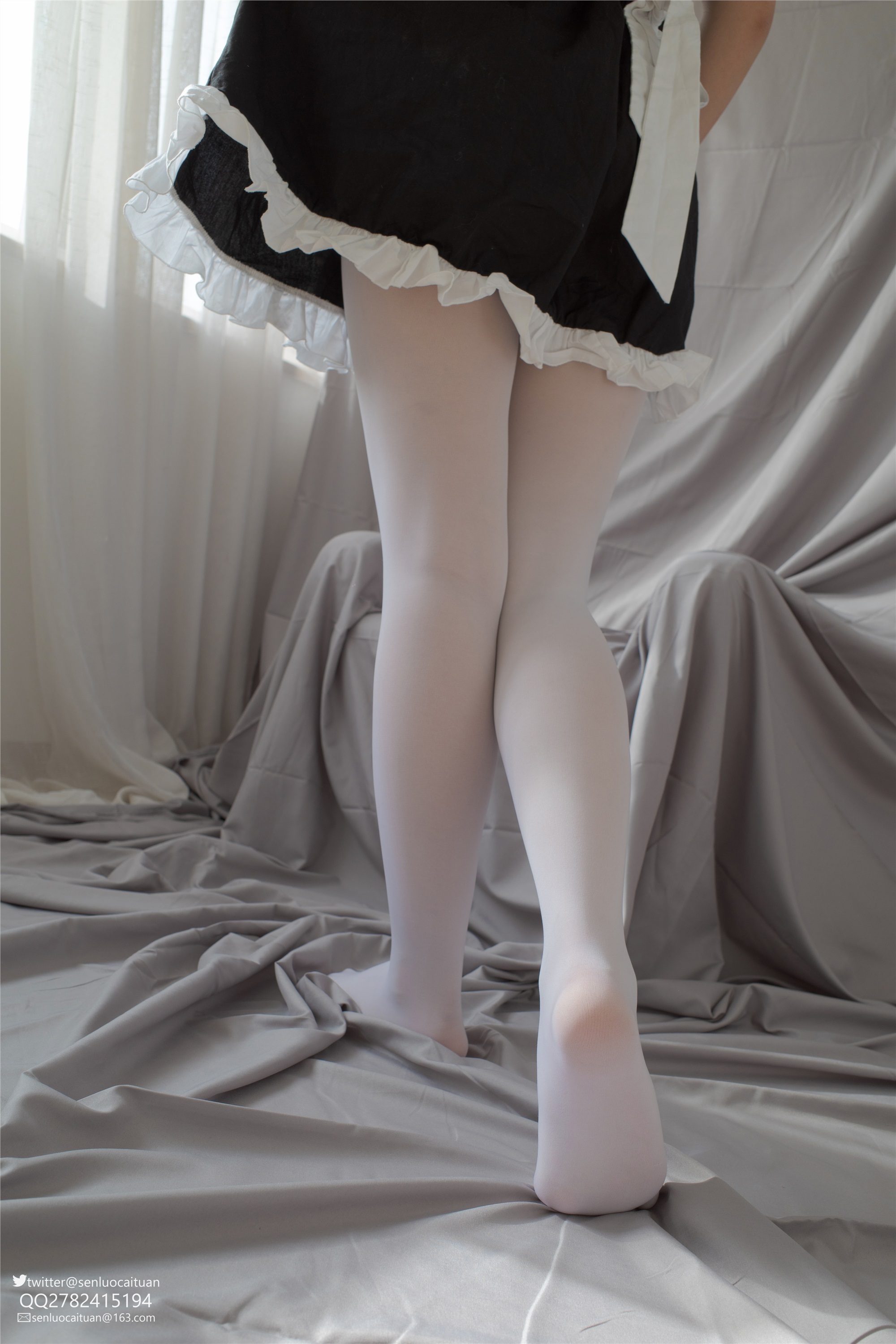 森萝财团萝莉丝足写真 GG-002 离洛 白丝女仆