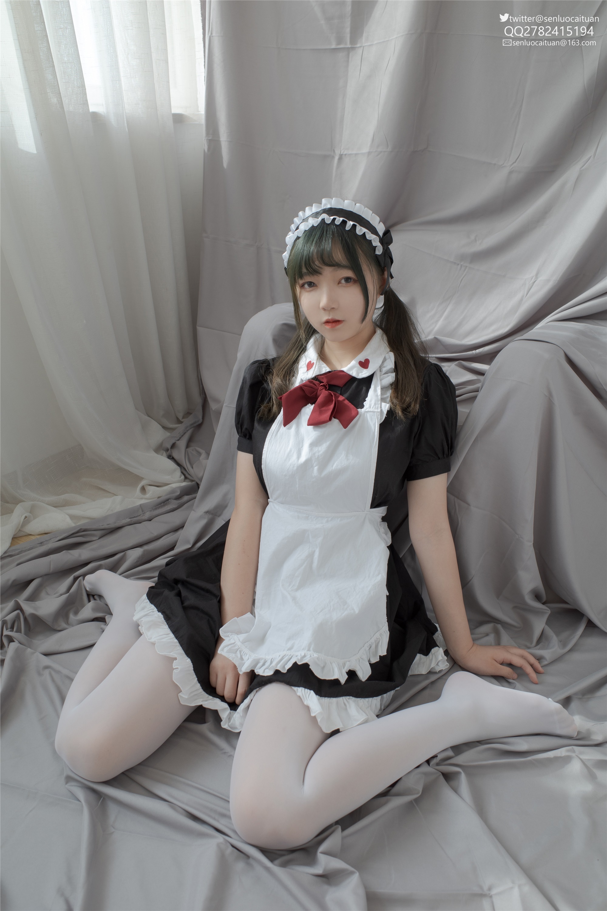 森萝财团萝莉丝足写真 GG-002 离洛 白丝女仆