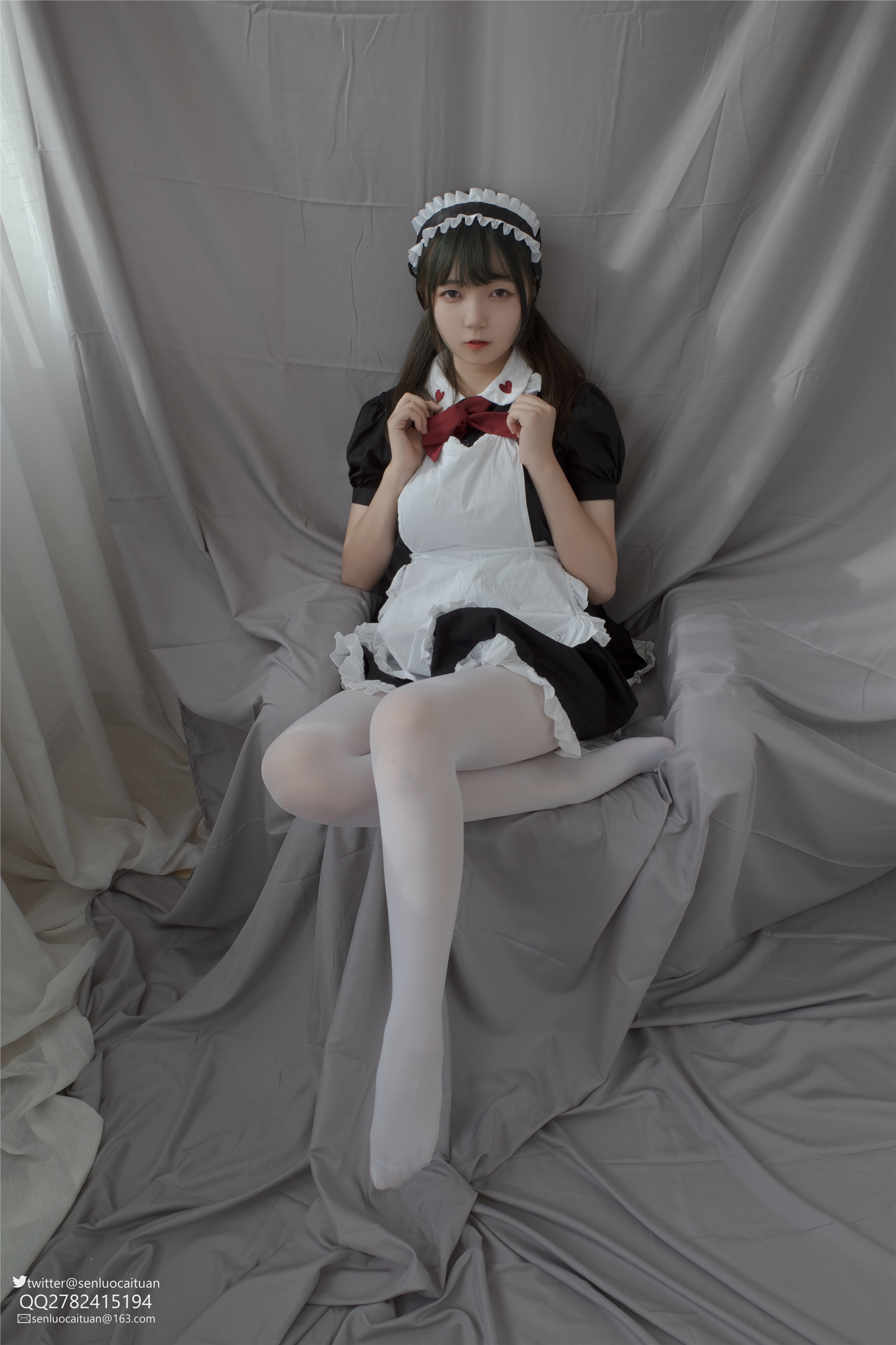 森萝财团萝莉丝足写真 GG-002 离洛 白丝女仆