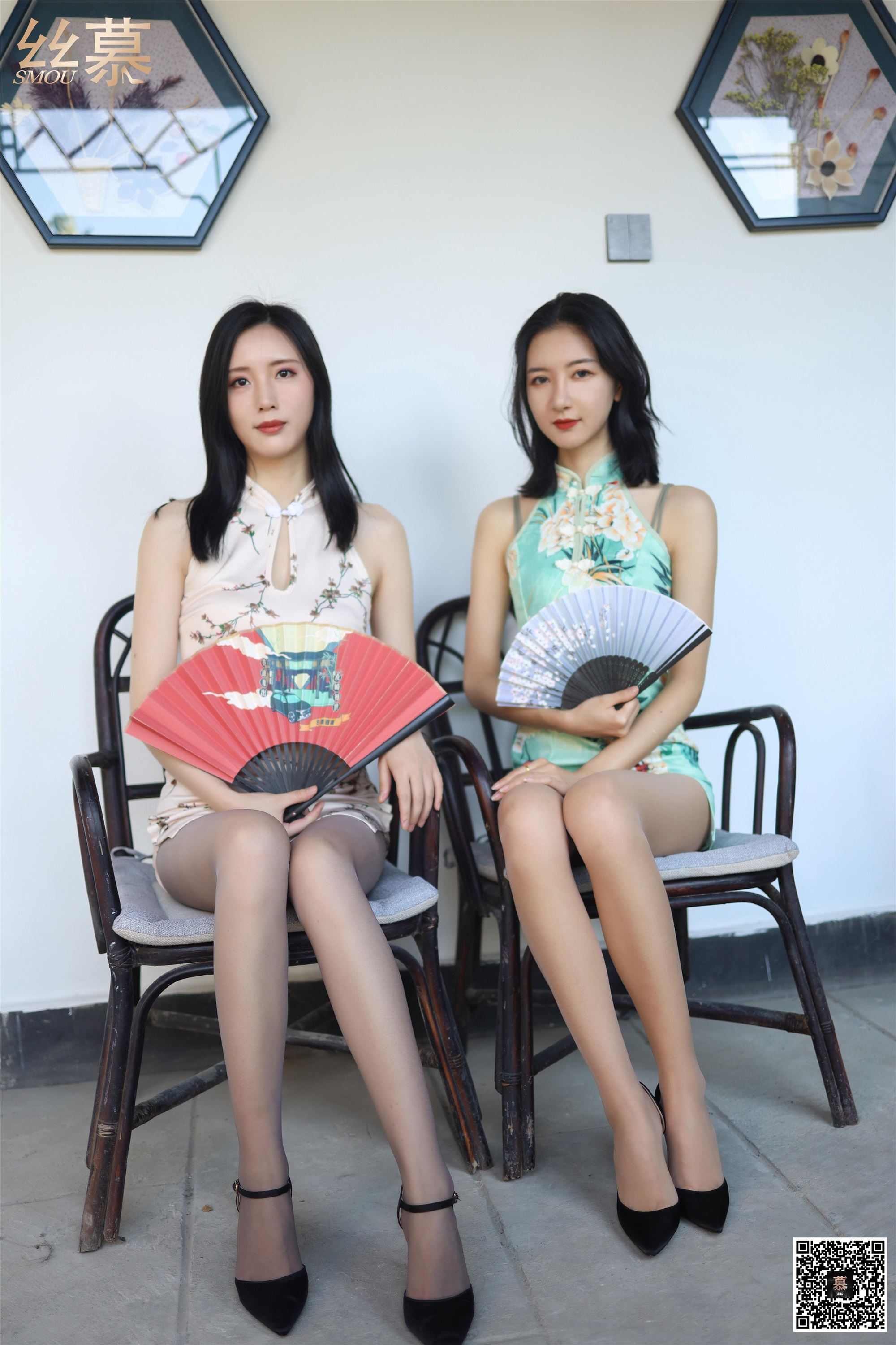 丝慕写真 SM291 茗茗&紫宁《大姨太和二姨太》