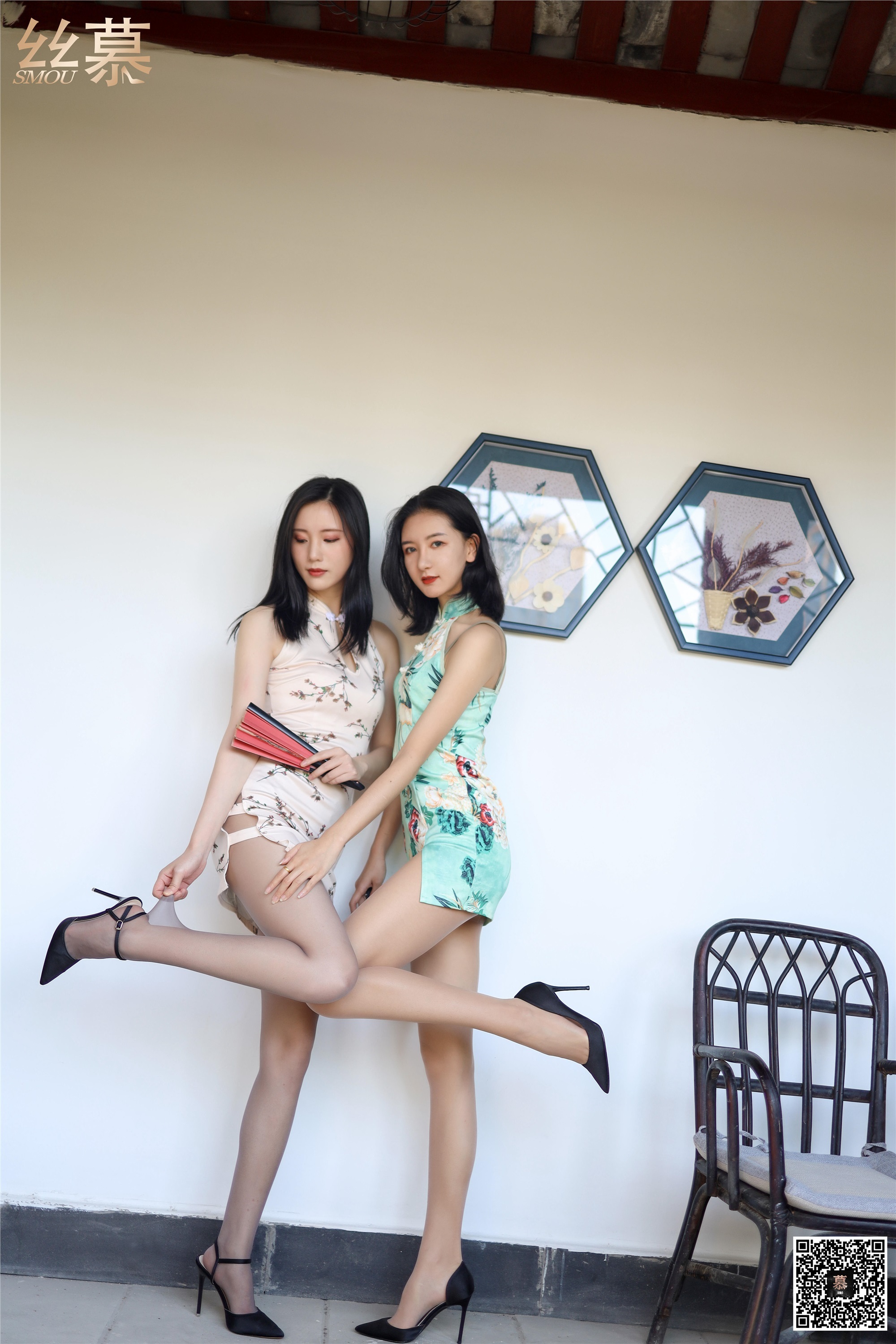 丝慕写真 SM291 茗茗&紫宁《大姨太和二姨太》