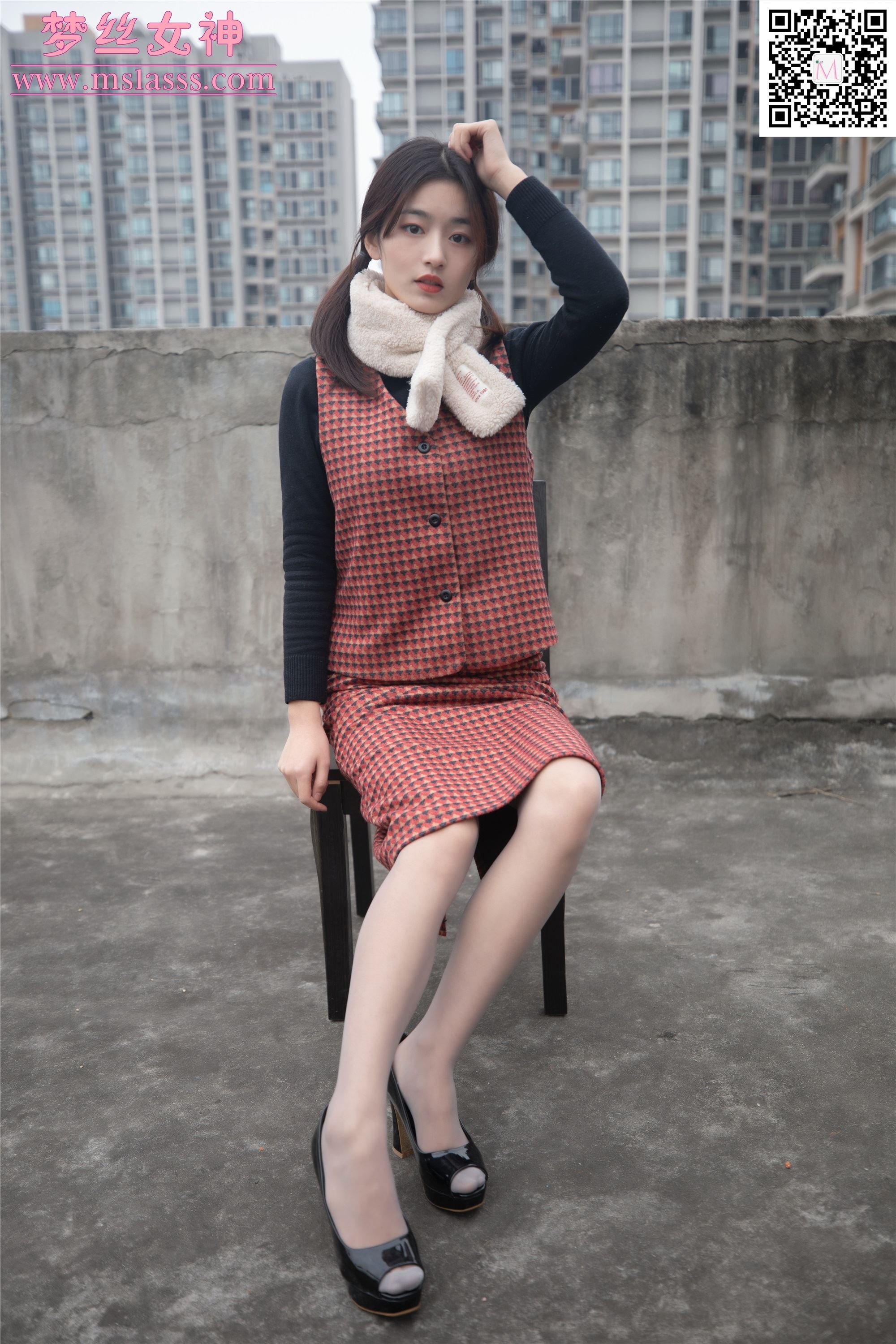 MSLASS梦丝女神 2020-01-15 Vol.090 璇璇5 天台少女