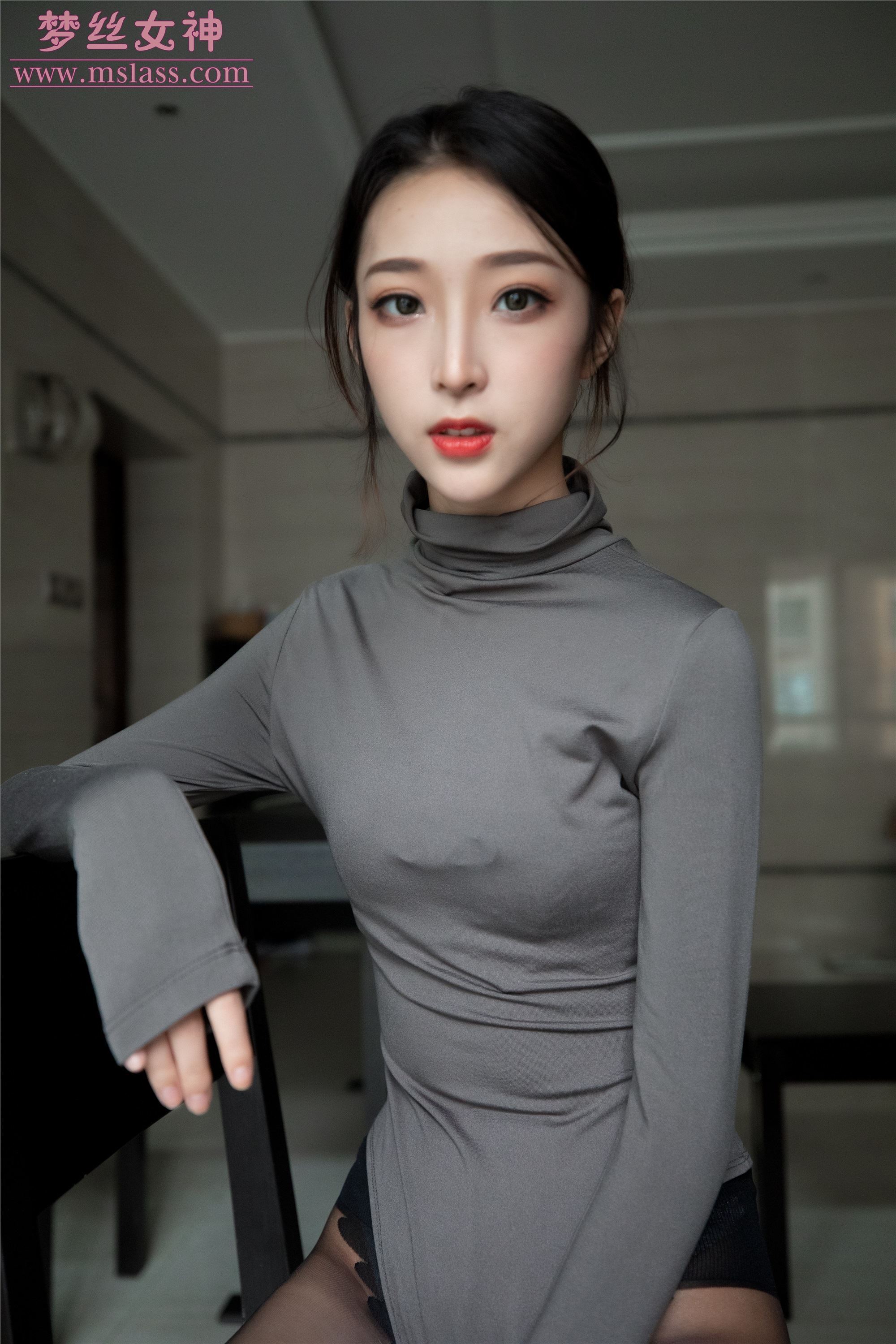 MSLASS梦丝女神 2019-08-05 Vol.040 乔儿 美女主播（精）