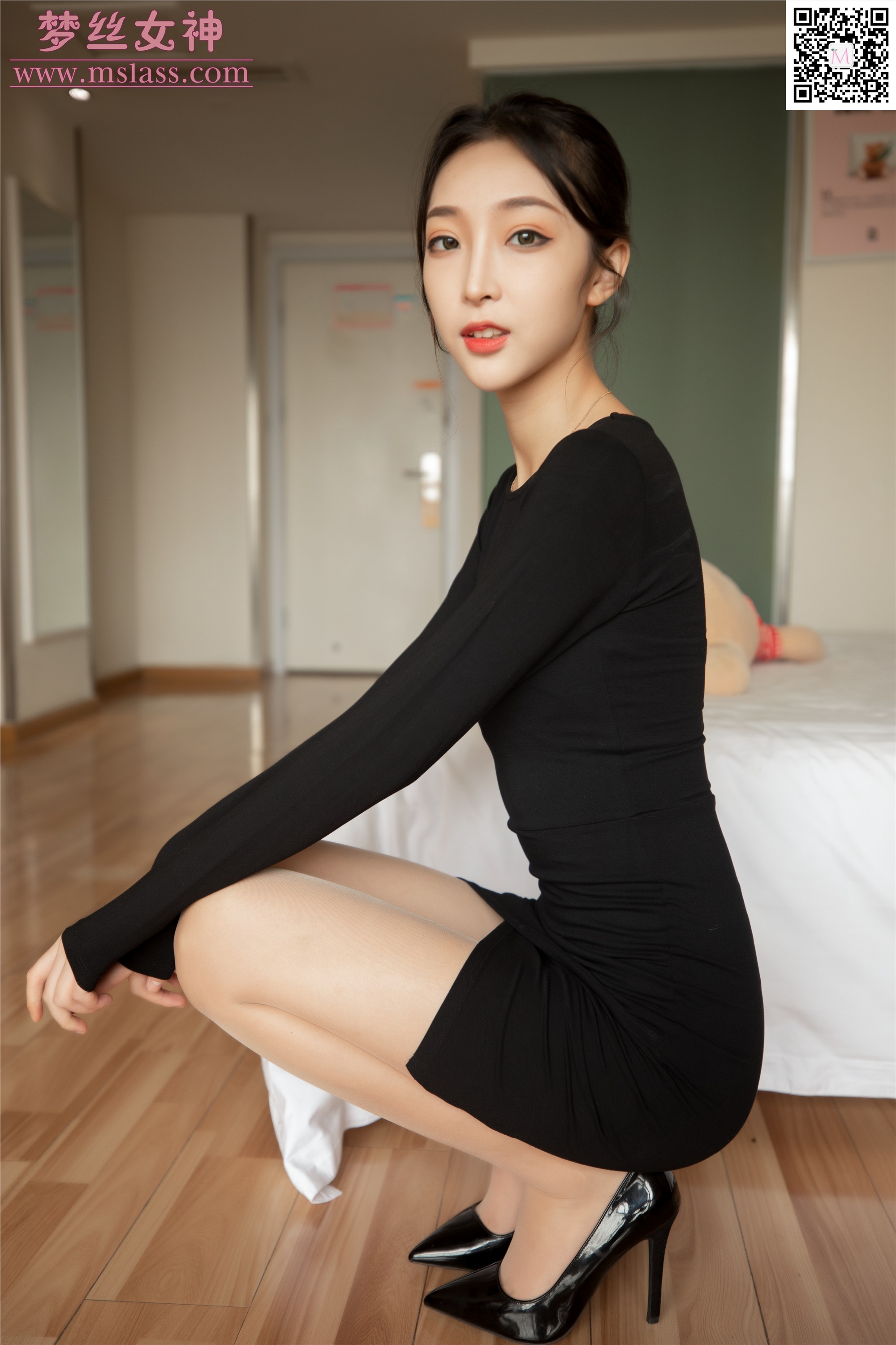 MSLASS梦丝女神 2019-09-18 Vol.049 乔儿 黑色魅影