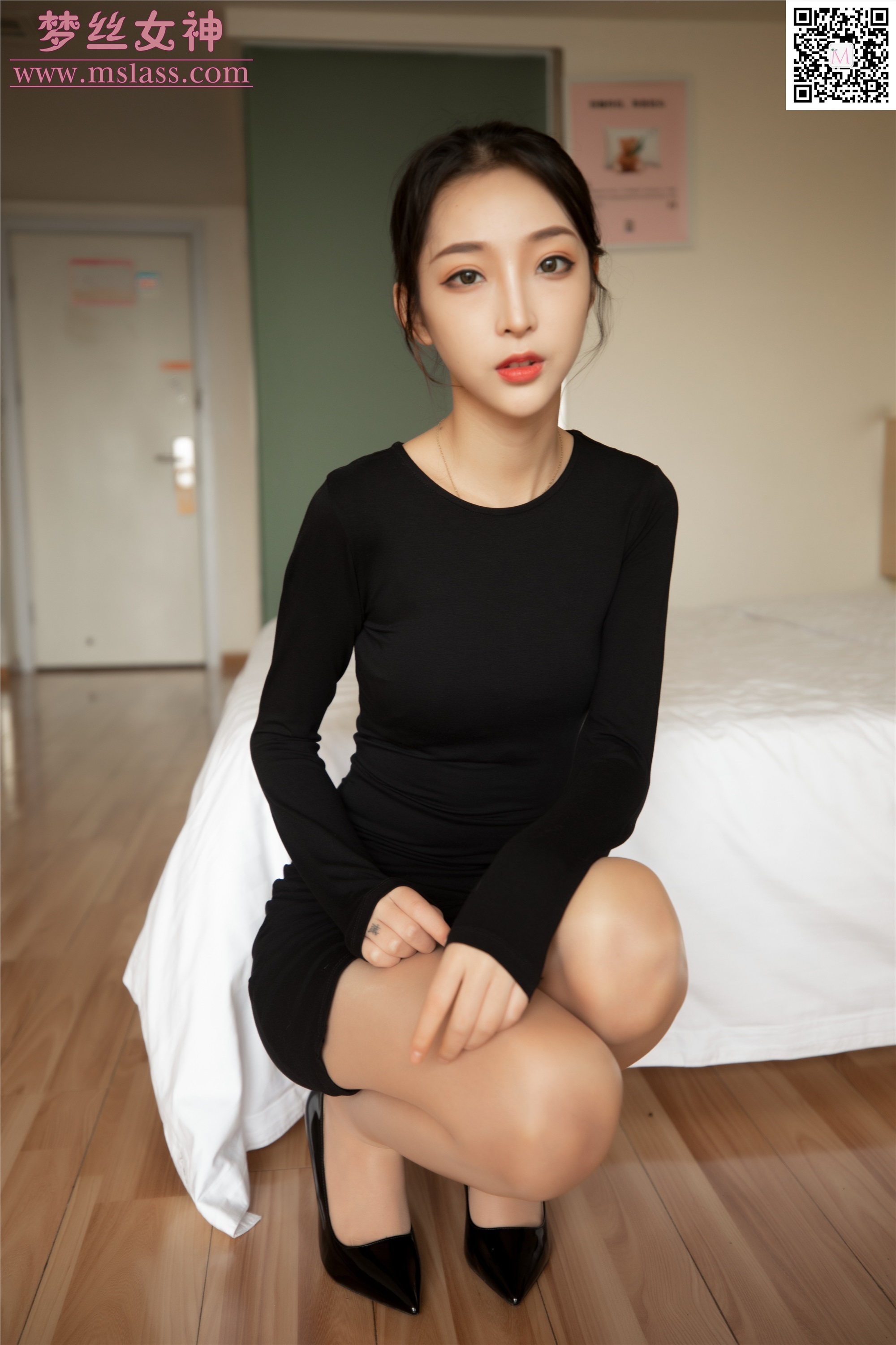 MSLASS梦丝女神 2019-09-18 Vol.049 乔儿 黑色魅影