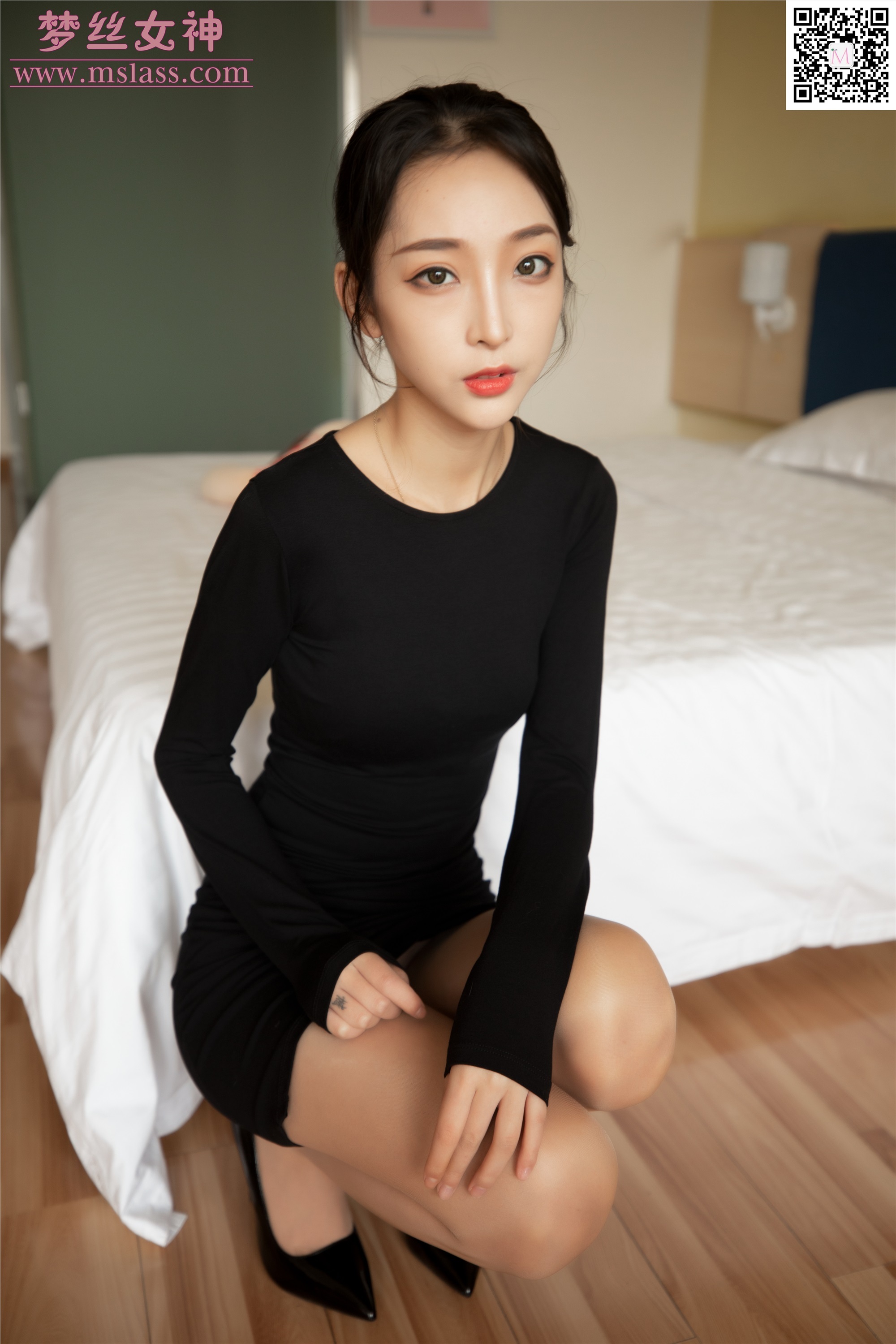 MSLASS梦丝女神 2019-09-18 Vol.049 乔儿 黑色魅影