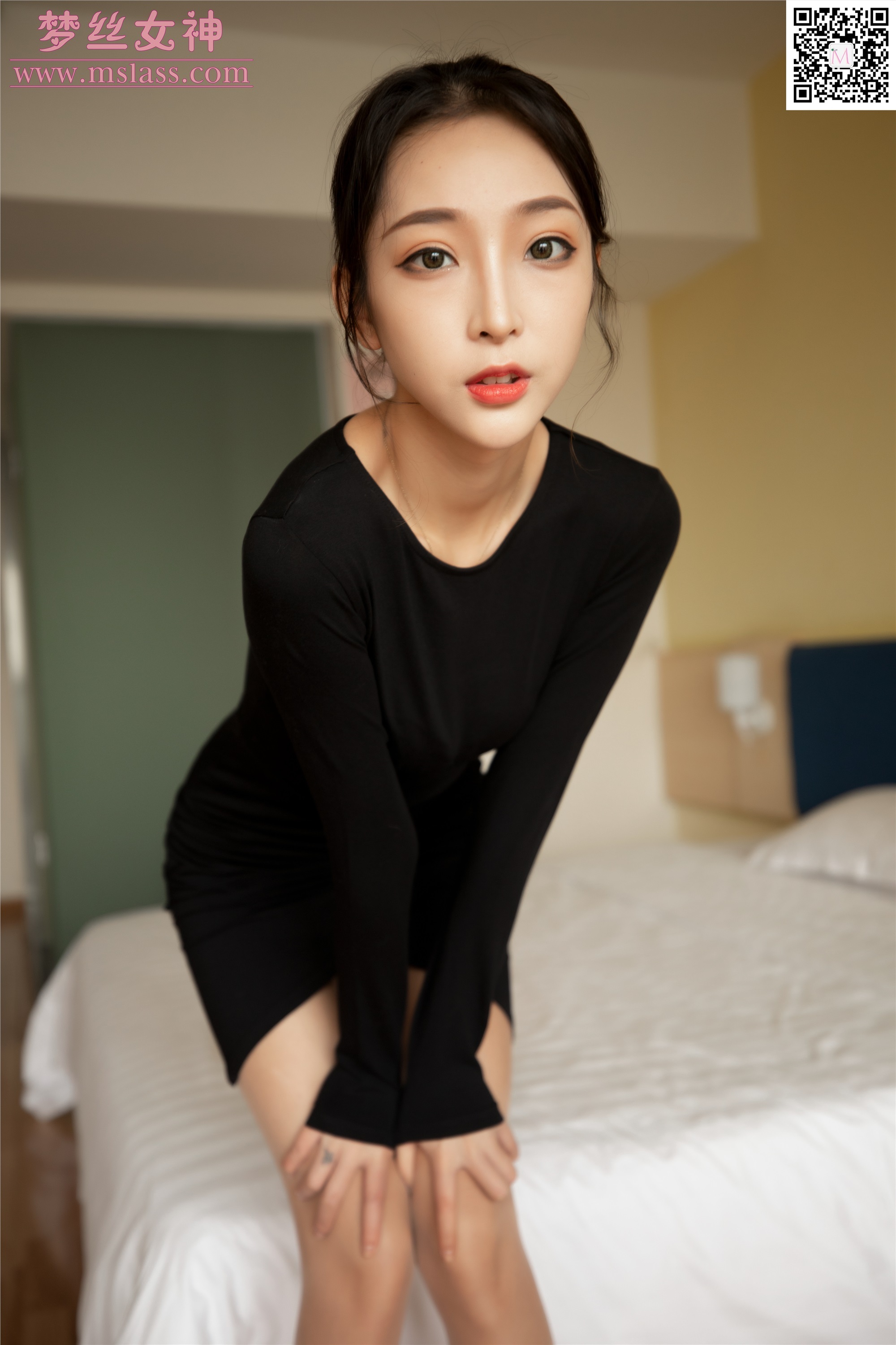 MSLASS梦丝女神 2019-09-18 Vol.049 乔儿 黑色魅影