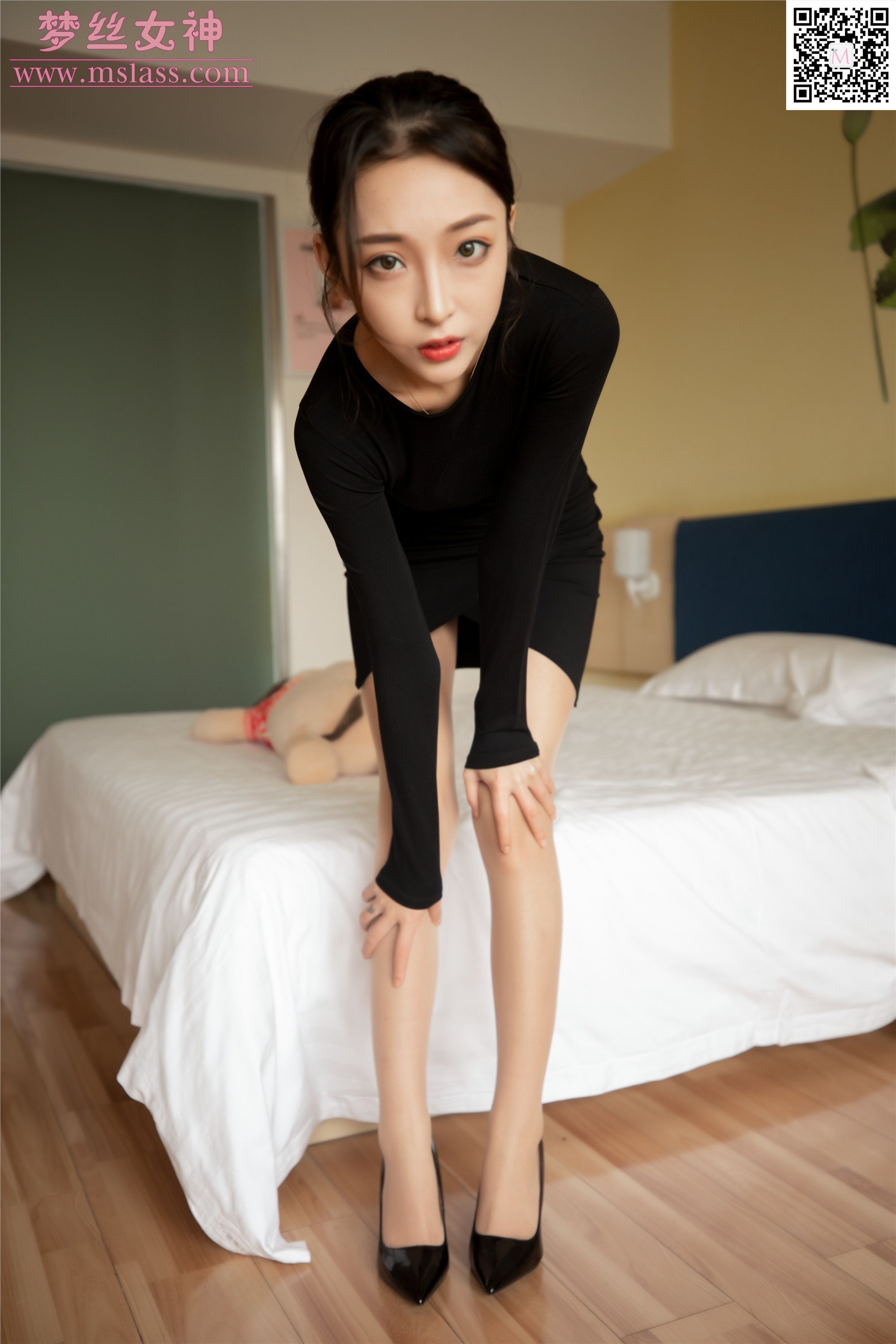 MSLASS梦丝女神 2019-09-18 Vol.049 乔儿 黑色魅影