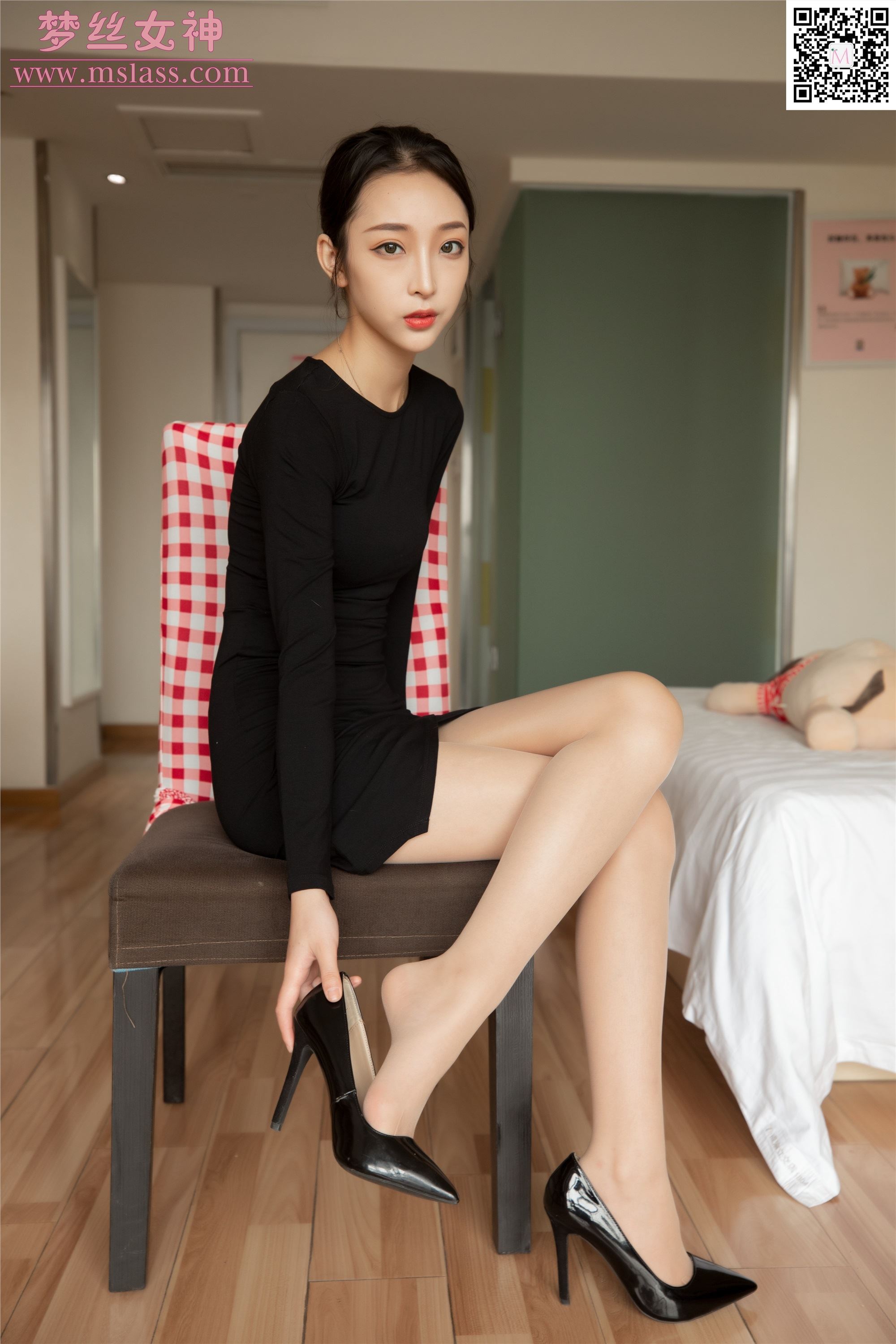 MSLASS梦丝女神 2019-09-18 Vol.049 乔儿 黑色魅影