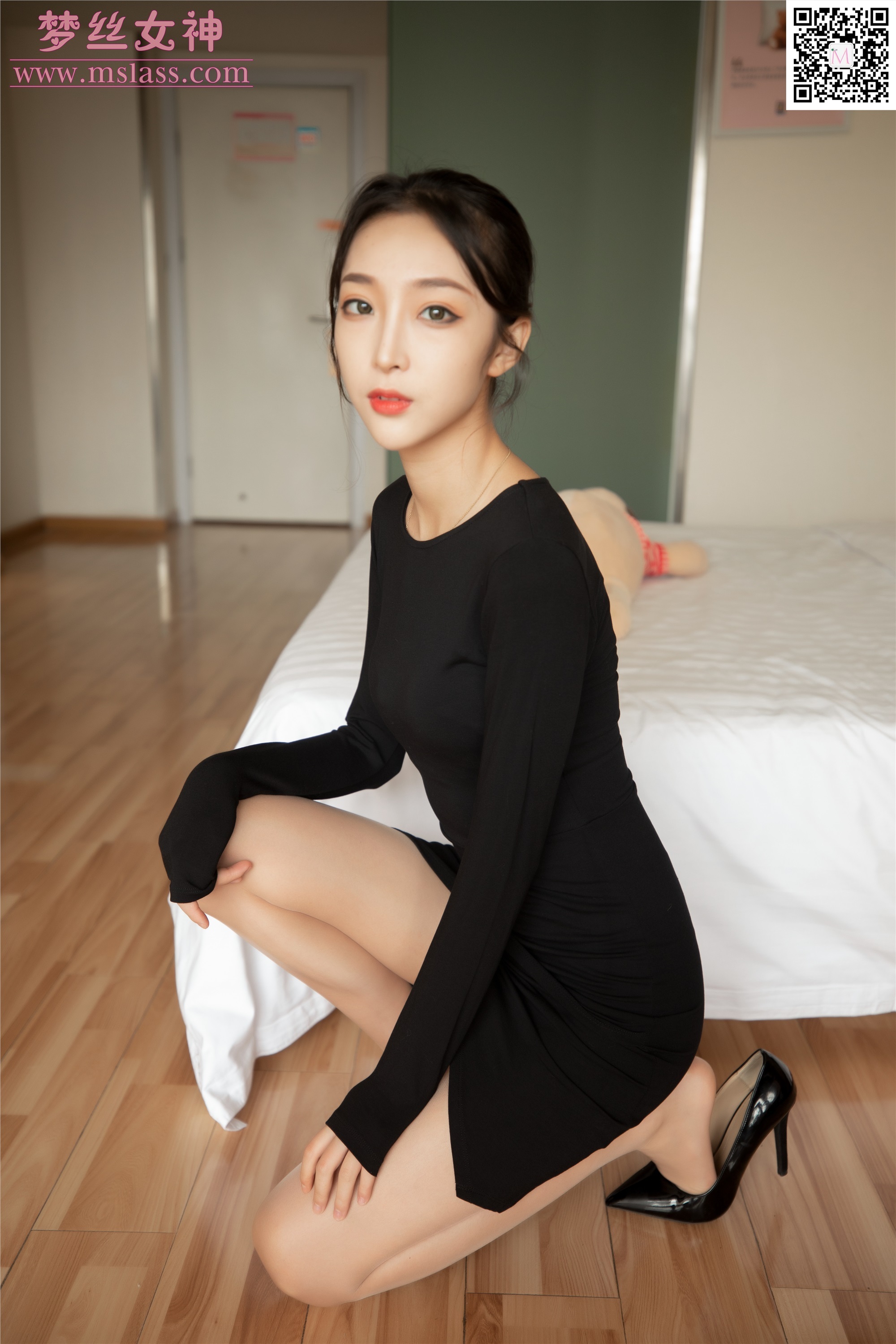 MSLASS梦丝女神 2019-09-18 Vol.049 乔儿 黑色魅影