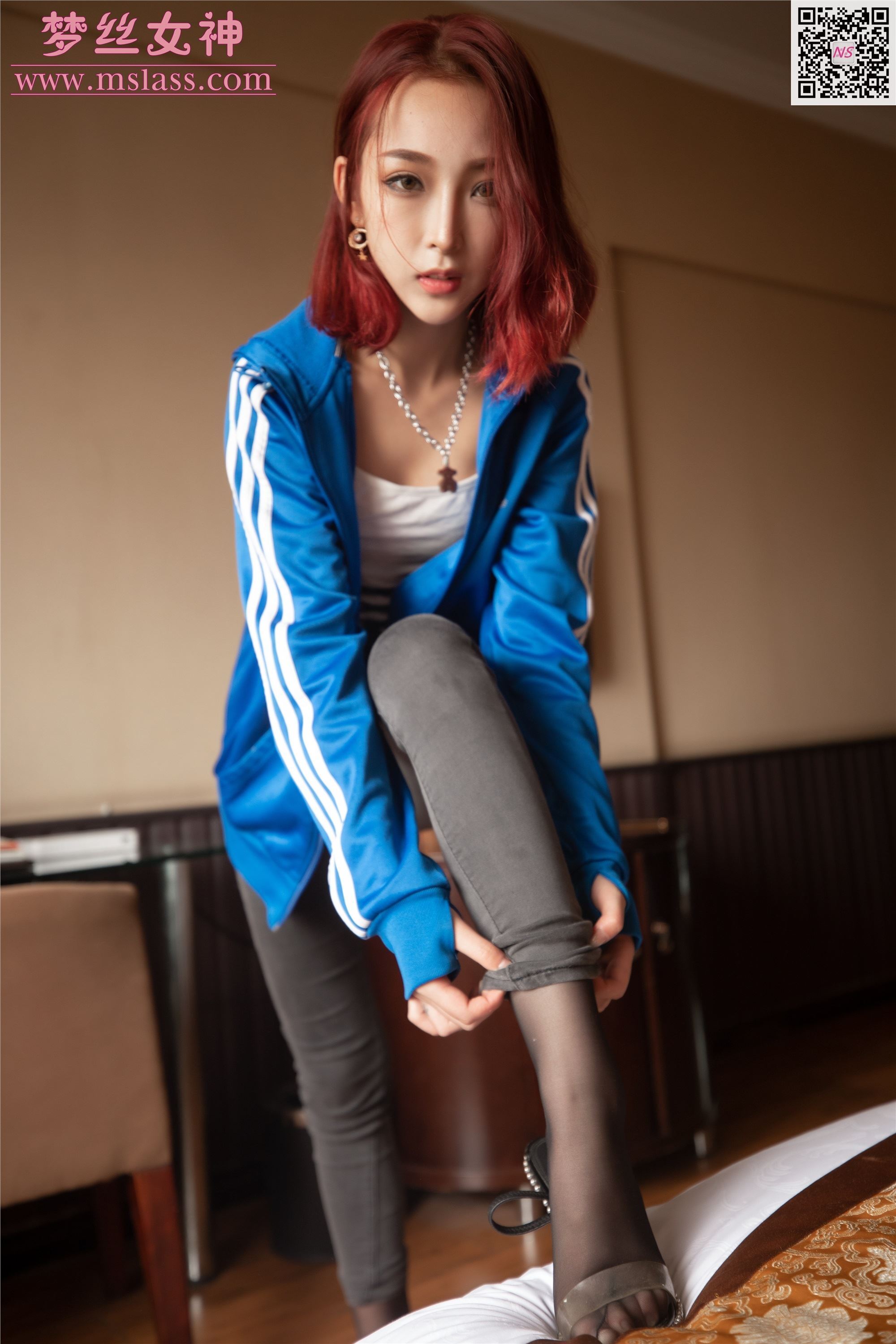 MSLASS梦丝女神 2019-10-12 Vol.056 乔儿 校服回忆（黑丝版）