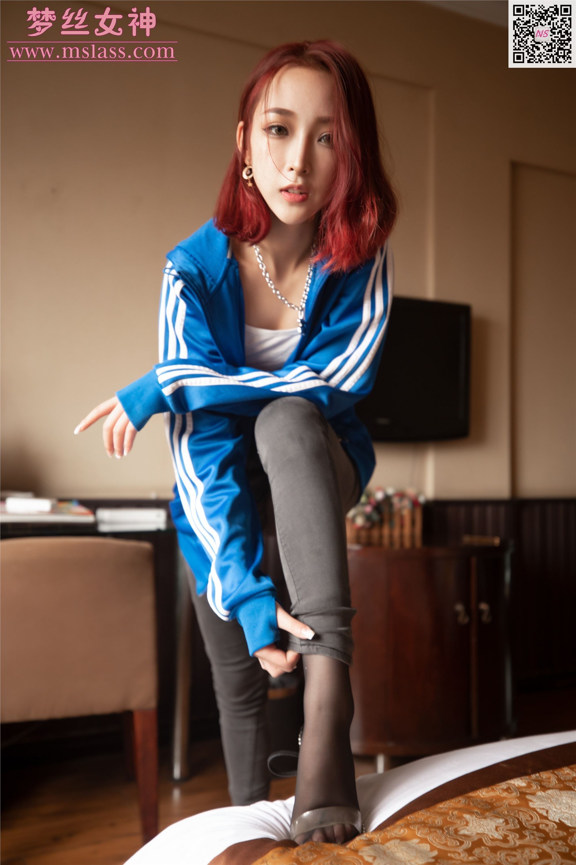 MSLASS梦丝女神 2019-10-12 Vol.056 乔儿 校服回忆（黑丝版）