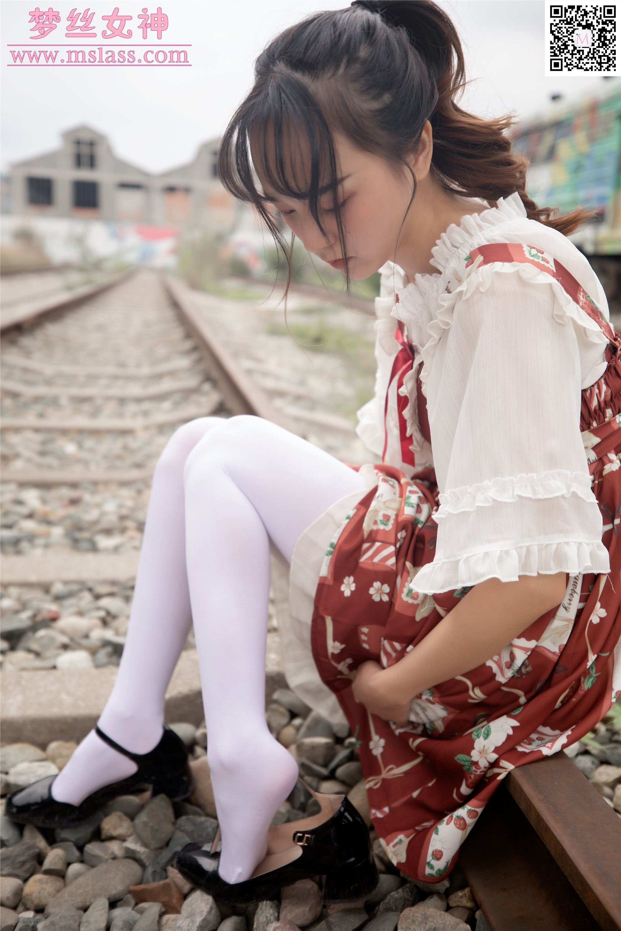 MSLASS梦丝女神 2019-10-27 Vol.061 玥玥 白丝萝莉塔