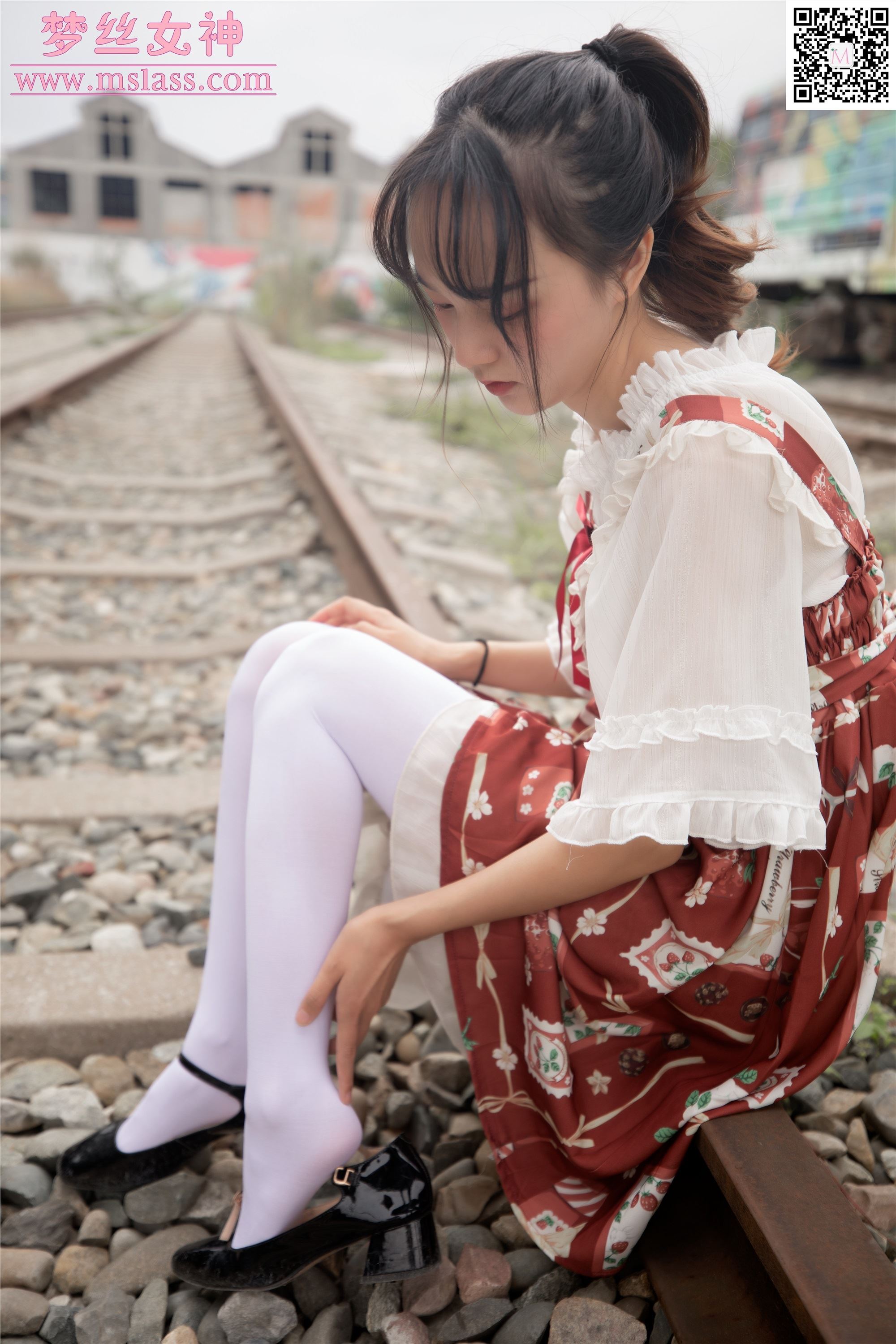 MSLASS梦丝女神 2019-10-27 Vol.061 玥玥 白丝萝莉塔