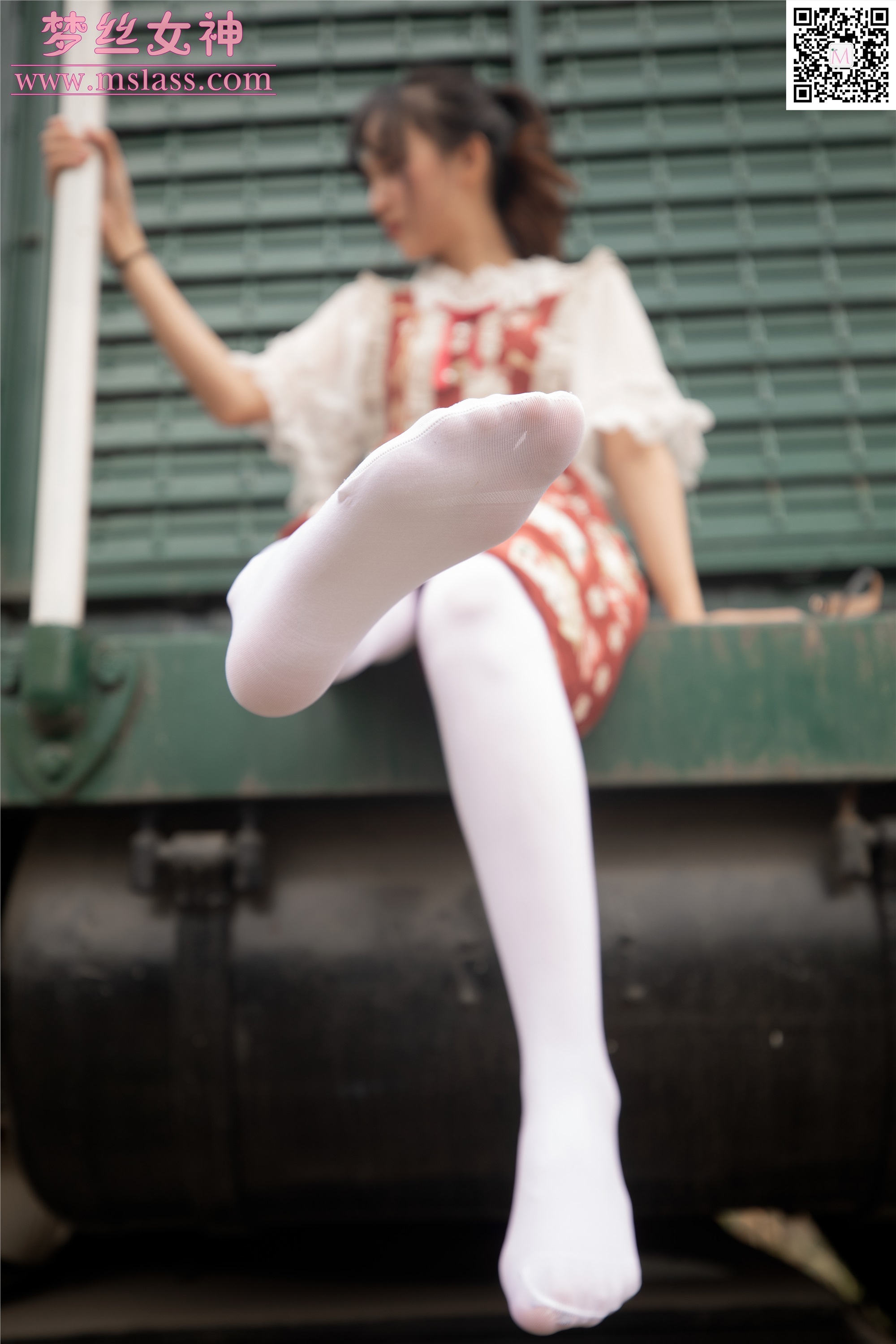 MSLASS梦丝女神 2019-10-27 Vol.061 玥玥 白丝萝莉塔