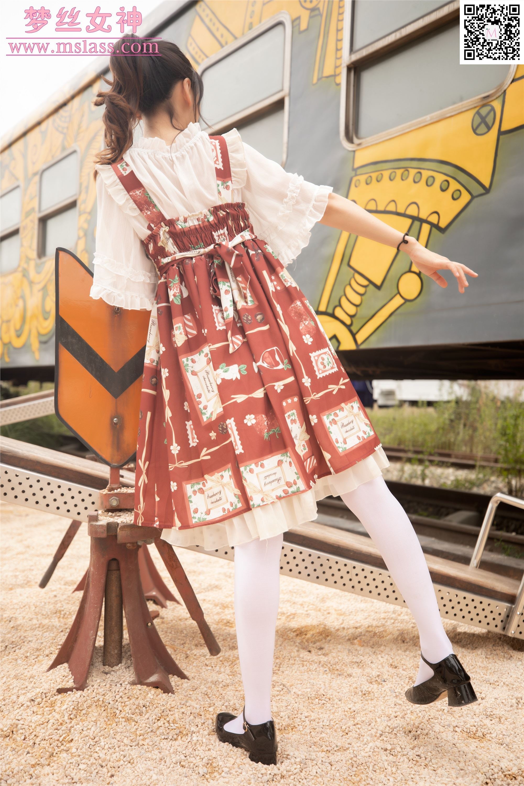 MSLASS梦丝女神 2019-10-27 Vol.061 玥玥 白丝萝莉塔