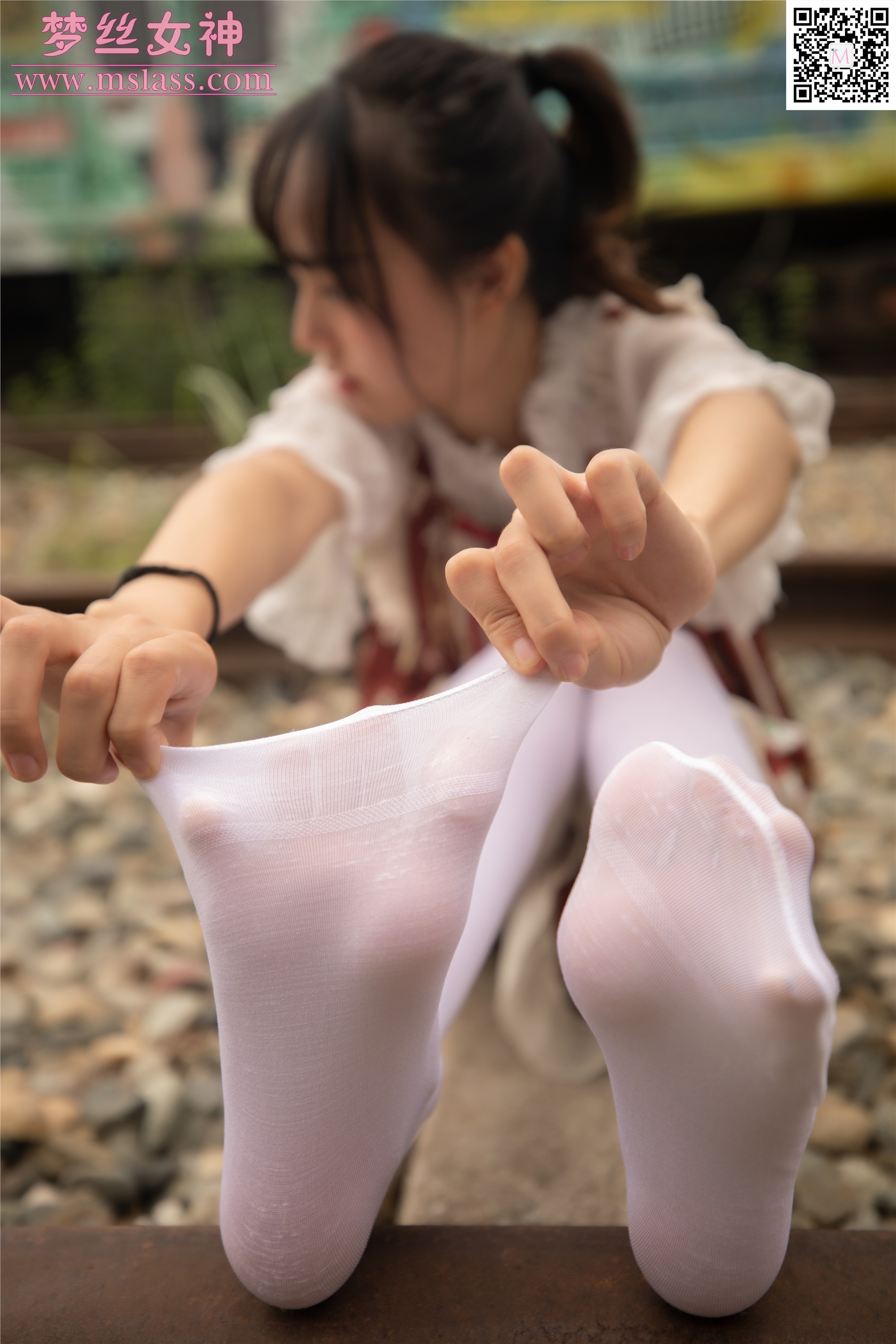 MSLASS梦丝女神 2019-10-27 Vol.061 玥玥 白丝萝莉塔