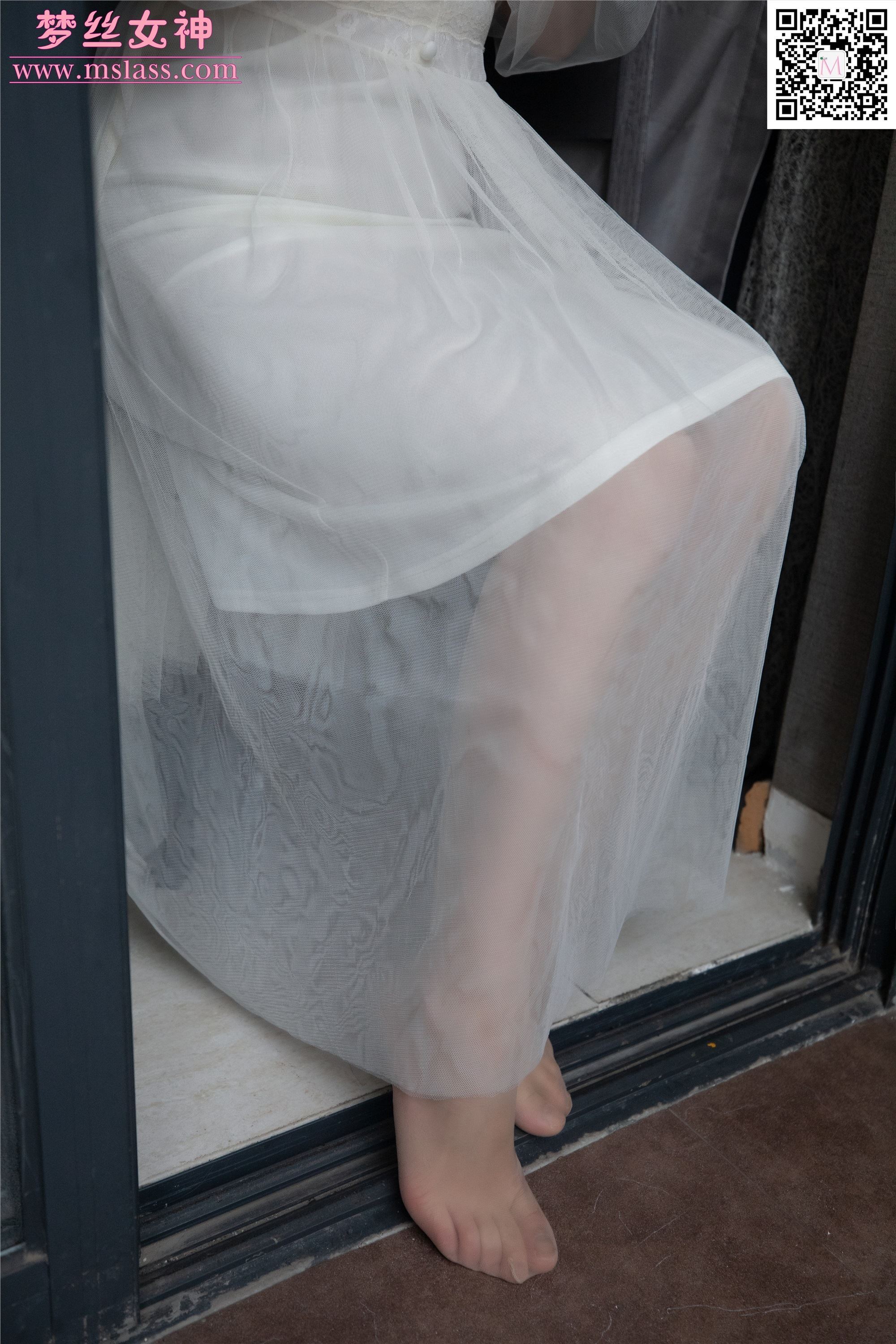 MSLASS梦丝女神 2019-11-23 Vol.073 莎莎 透明白纱裙