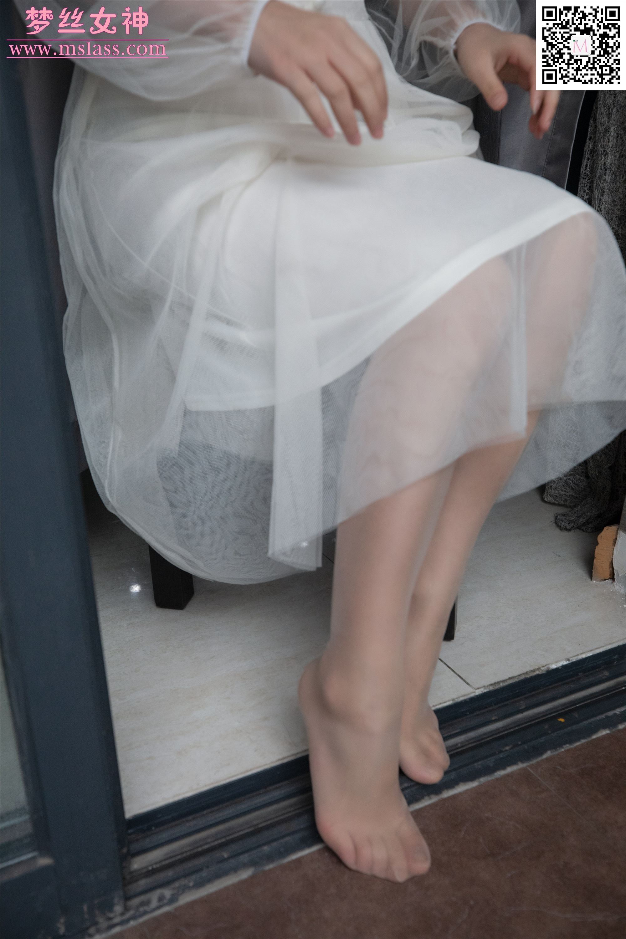 MSLASS梦丝女神 2019-11-23 Vol.073 莎莎 透明白纱裙