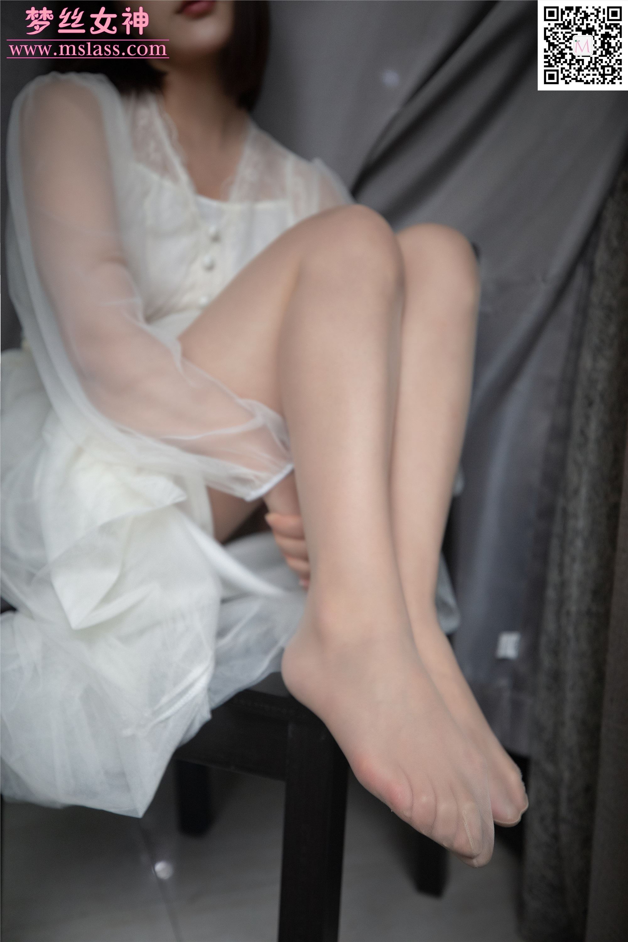 MSLASS梦丝女神 2019-11-23 Vol.073 莎莎 透明白纱裙