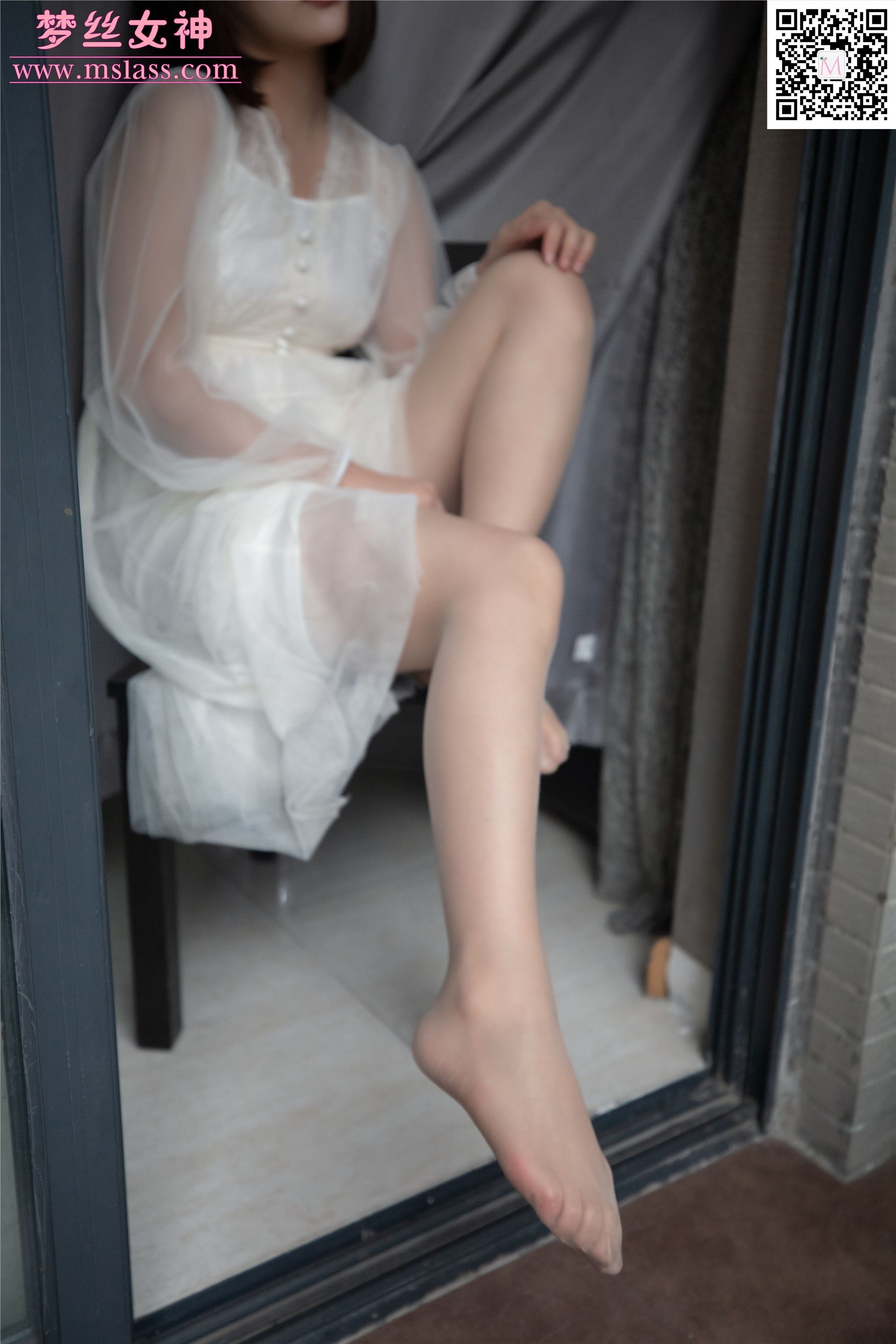 MSLASS梦丝女神 2019-11-23 Vol.073 莎莎 透明白纱裙