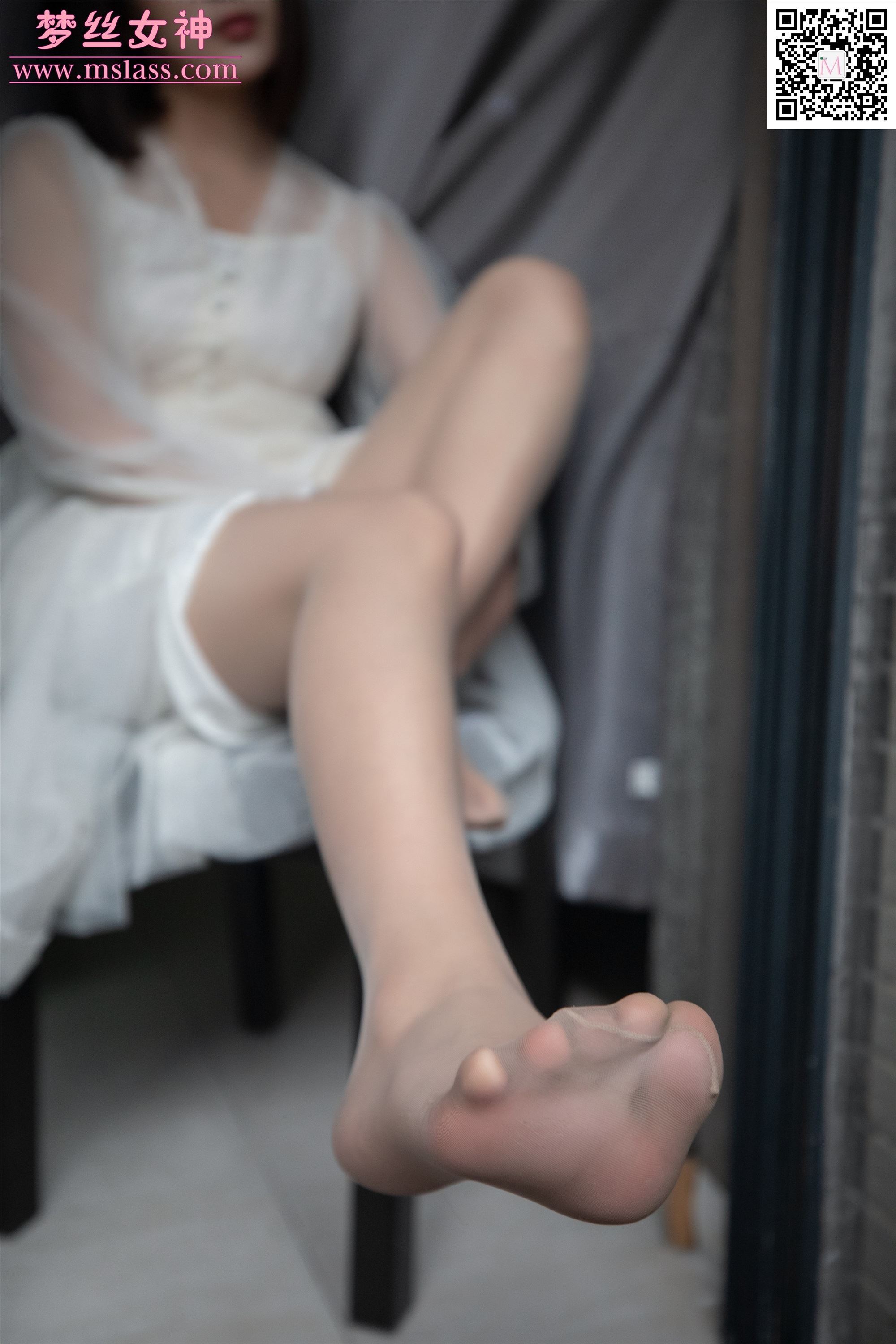 MSLASS梦丝女神 2019-11-23 Vol.073 莎莎 透明白纱裙