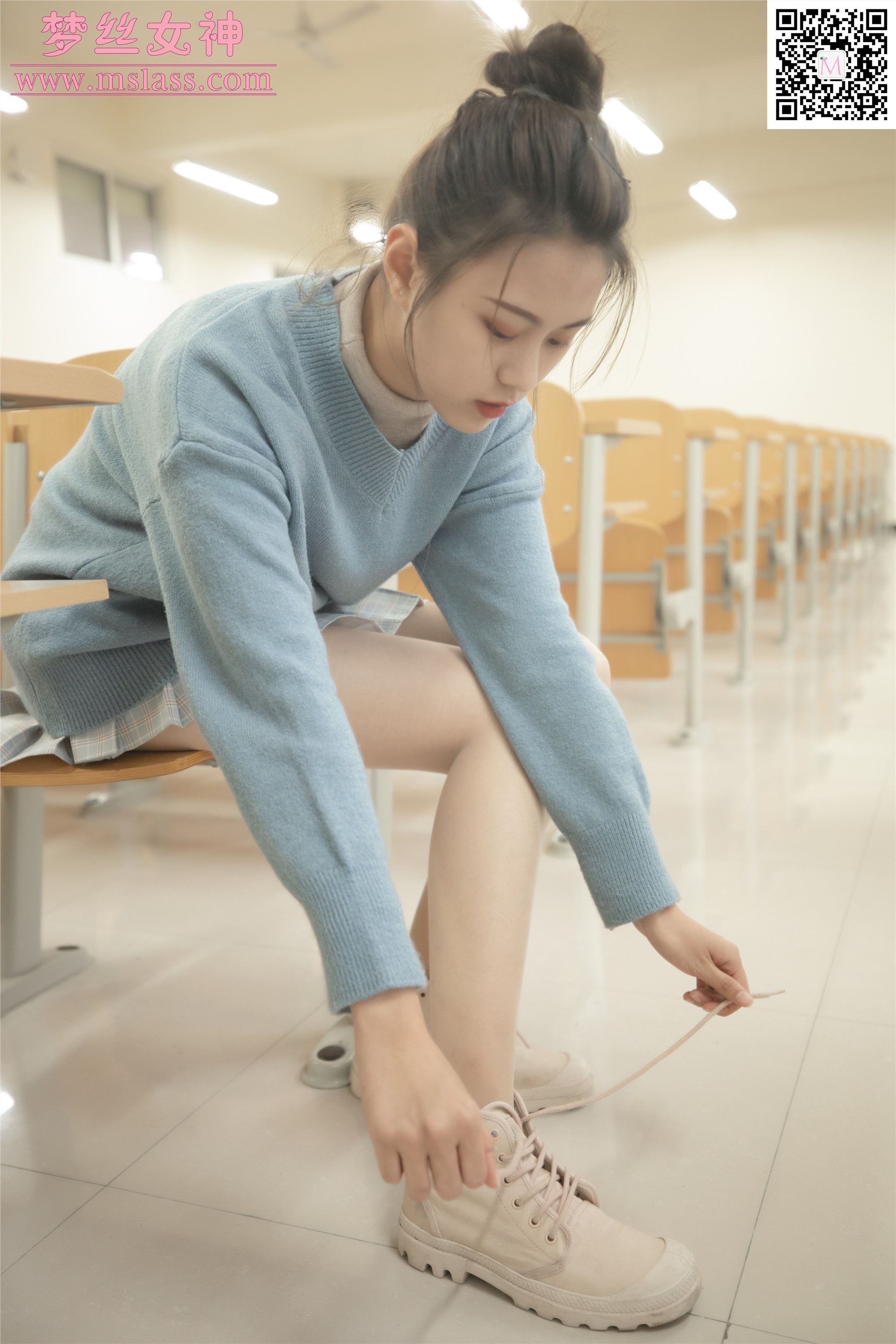 MSLASS梦丝女神 2019-12-26 Vol.085 林可儿 学院风女神