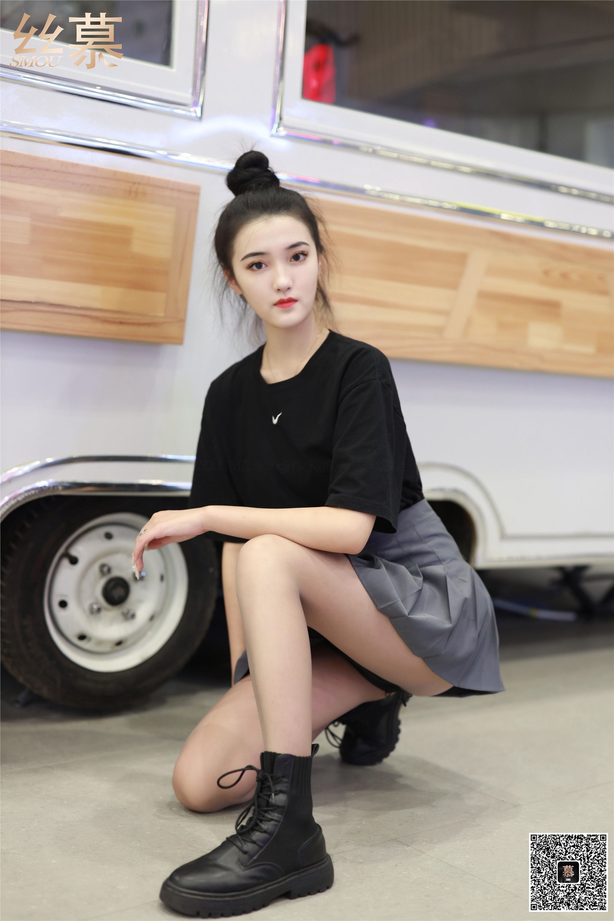 丝慕写真 SM332 紫宁《靴控体验》